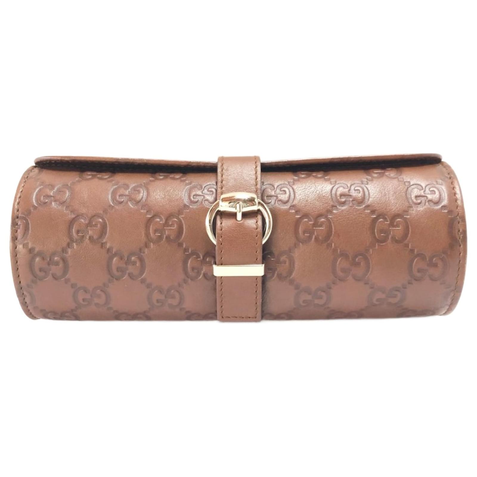 Gucci Shimmer Line Brown Leather ref.670798 - Joli Closet