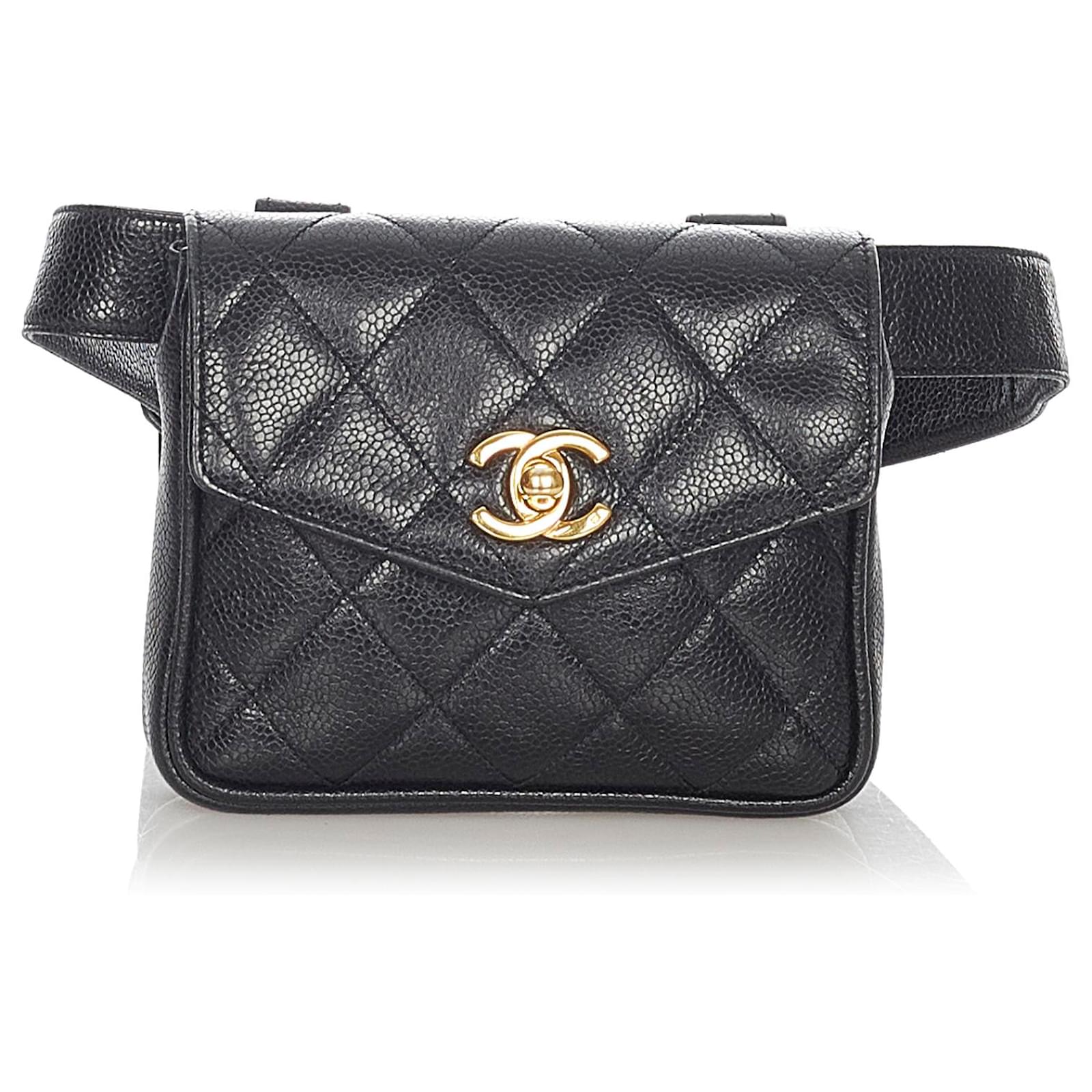 Chanel CC In Love Heart Belt Bag Gold Lambskin Light Gold Hardware