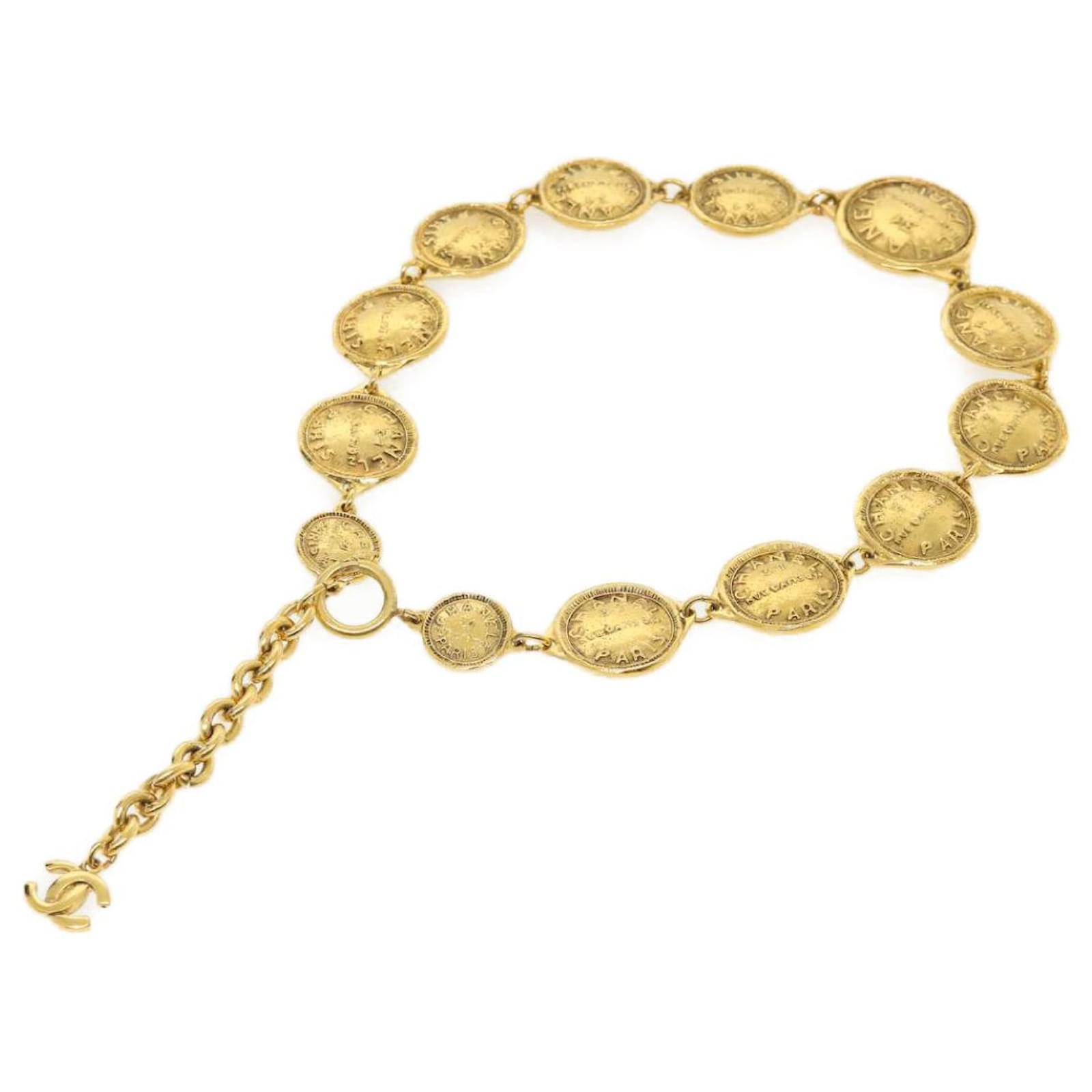 CHANEL Necklace metal Gold CC Auth ar7677 Golden ref.672193 - Joli Closet