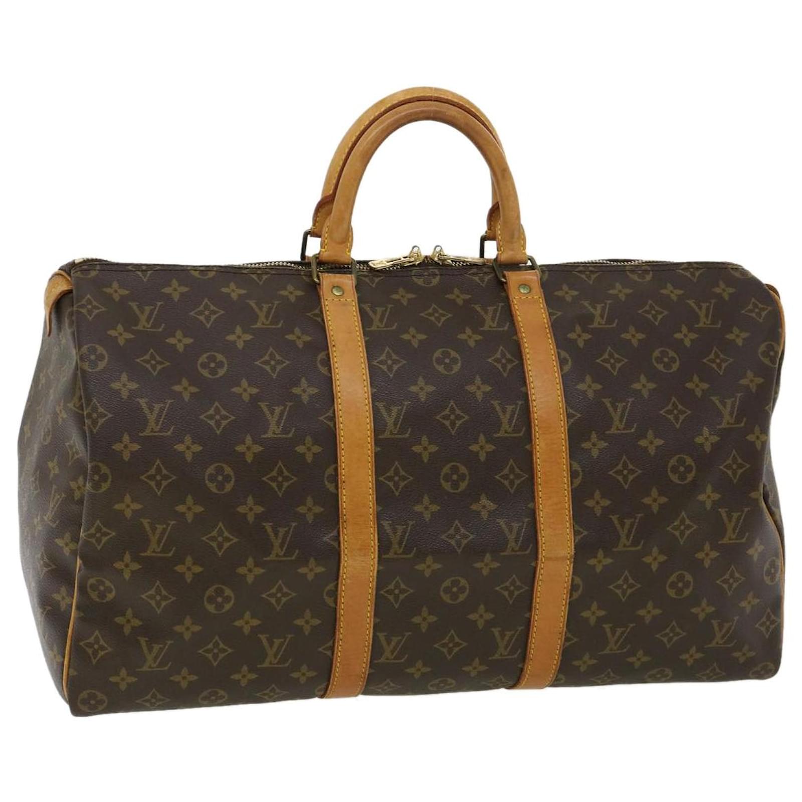 Louis Vuitton Monogram Keepall 50 Boston Bag M41426 LV Auth pt5026 ...
