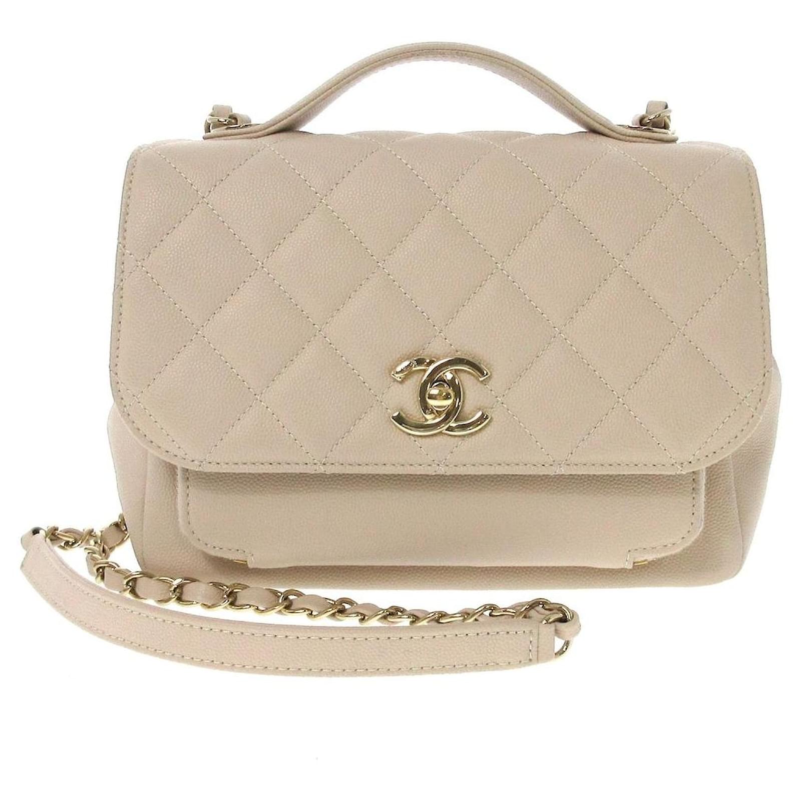 Chanel Affinity Flap Bag in Nude Beige Leather ref.673068 - Joli