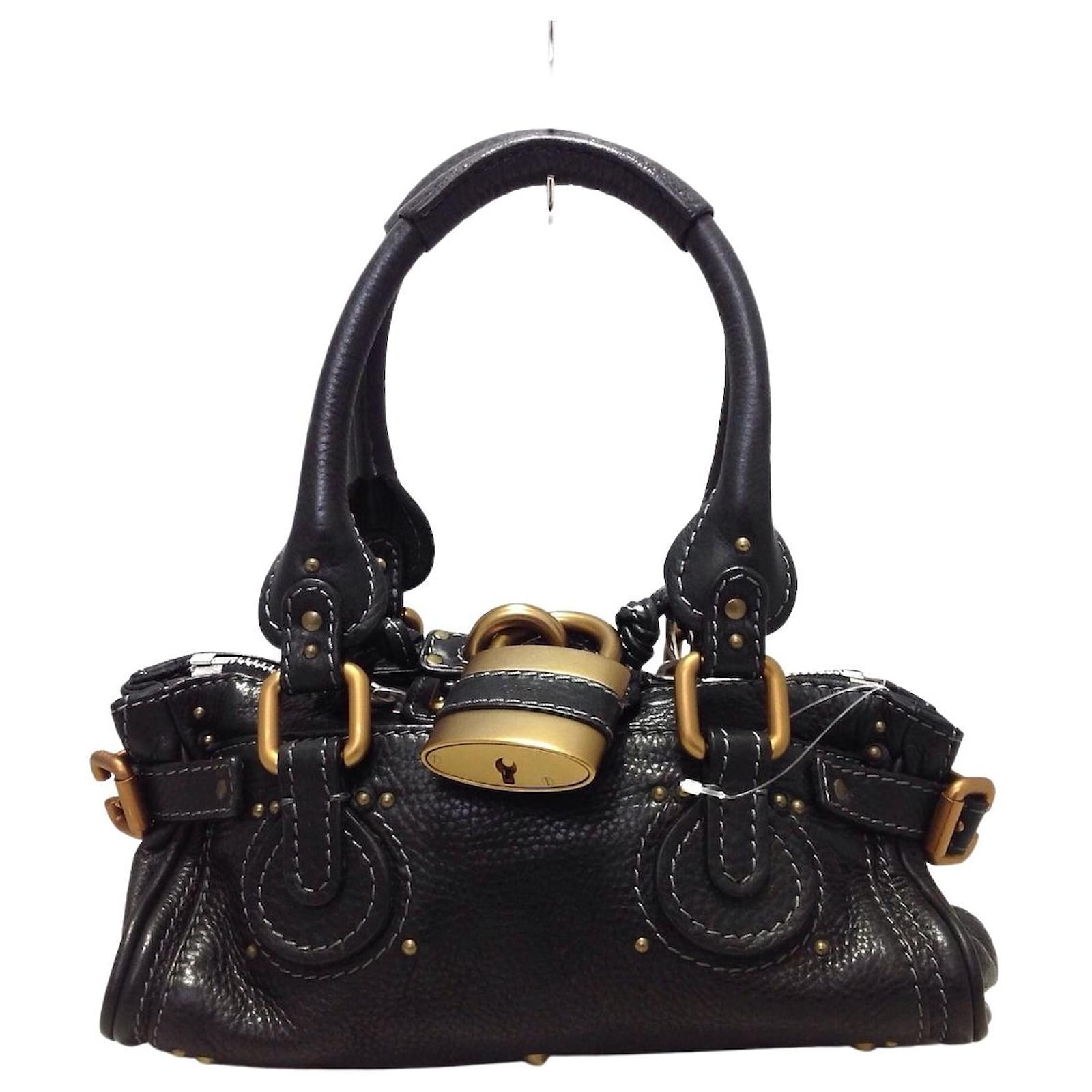 CHLOÉ PADDINGTON Black Leather ref.673271 - Joli Closet