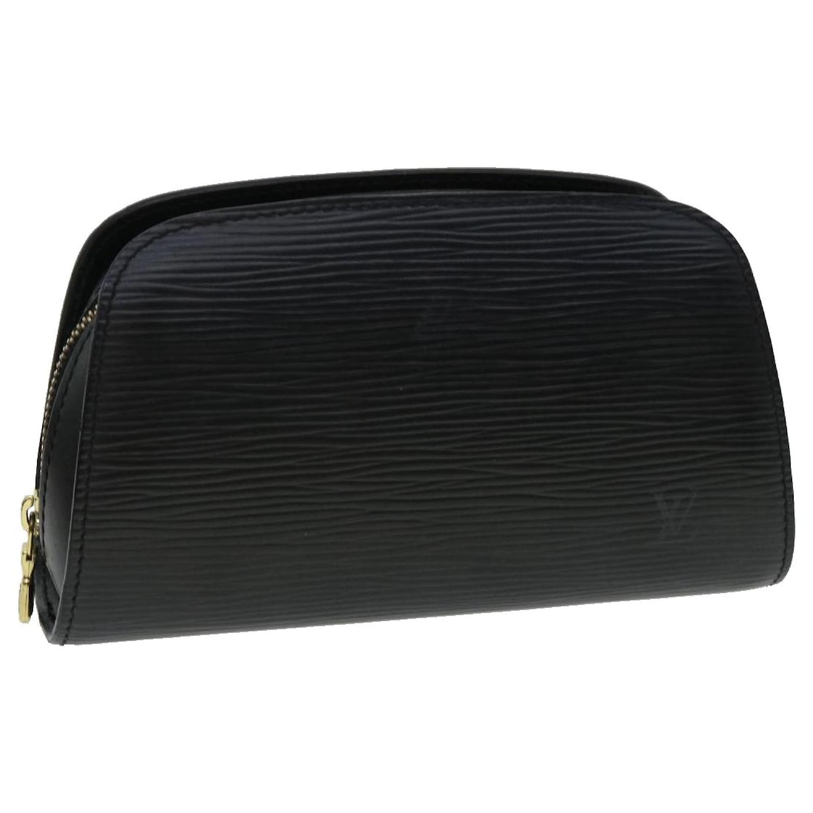 LOUIS VUITTON Epi Dauphine Leather Cosmetics Pouch Makeup Bag in