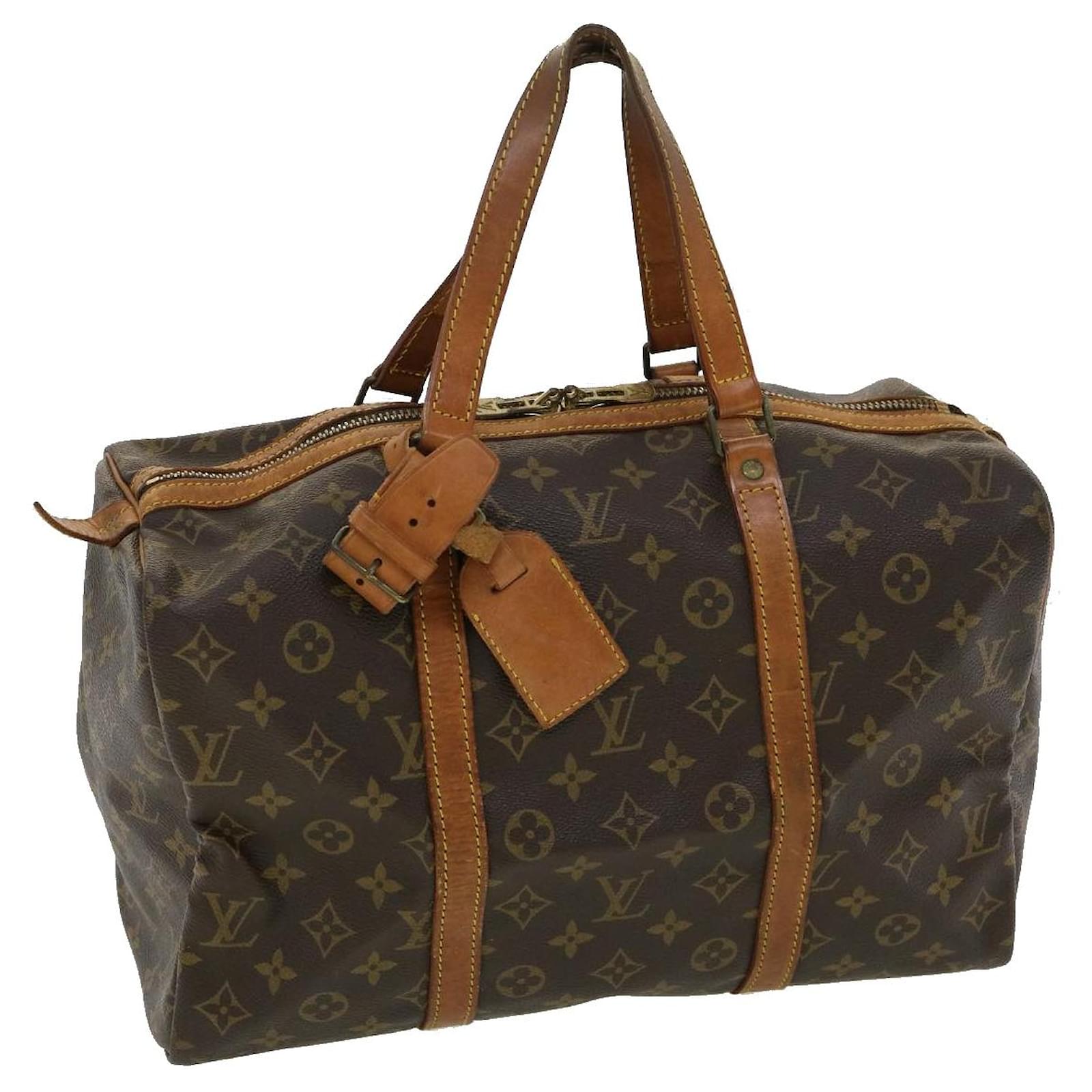 LOUIS VUITTON Monogram Canvas Sac Souple 35 Boston Bag-US