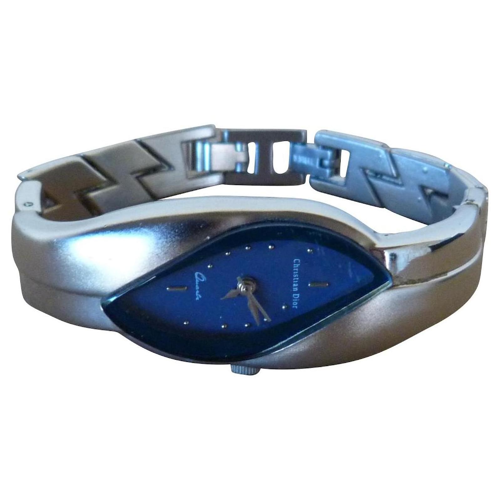 Dior Fine watches Navy blue Silver hardware Metal Glass