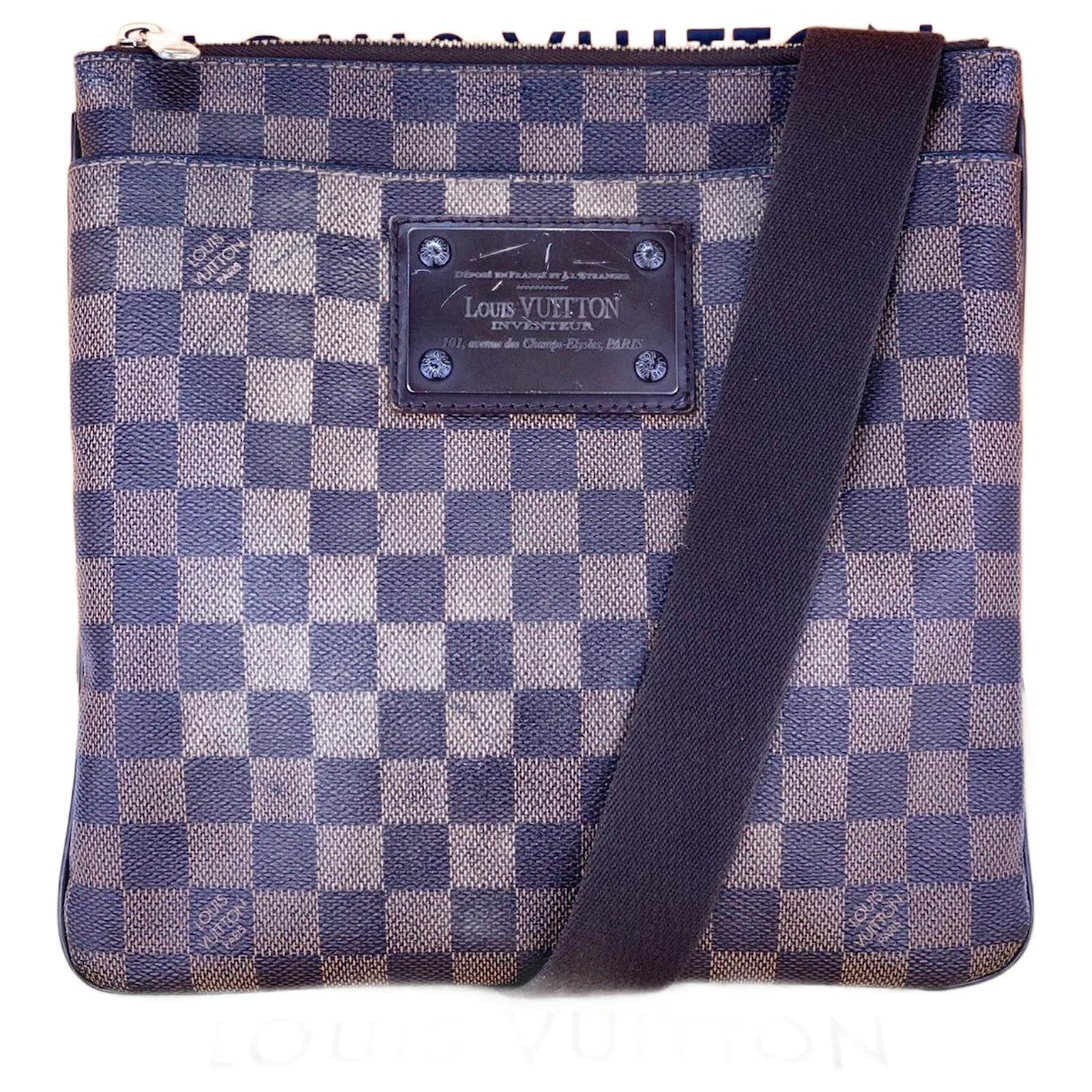 Louis Vuitton Damier Ebene Brooklyn Pochette Plate bag at Jill's Consignment