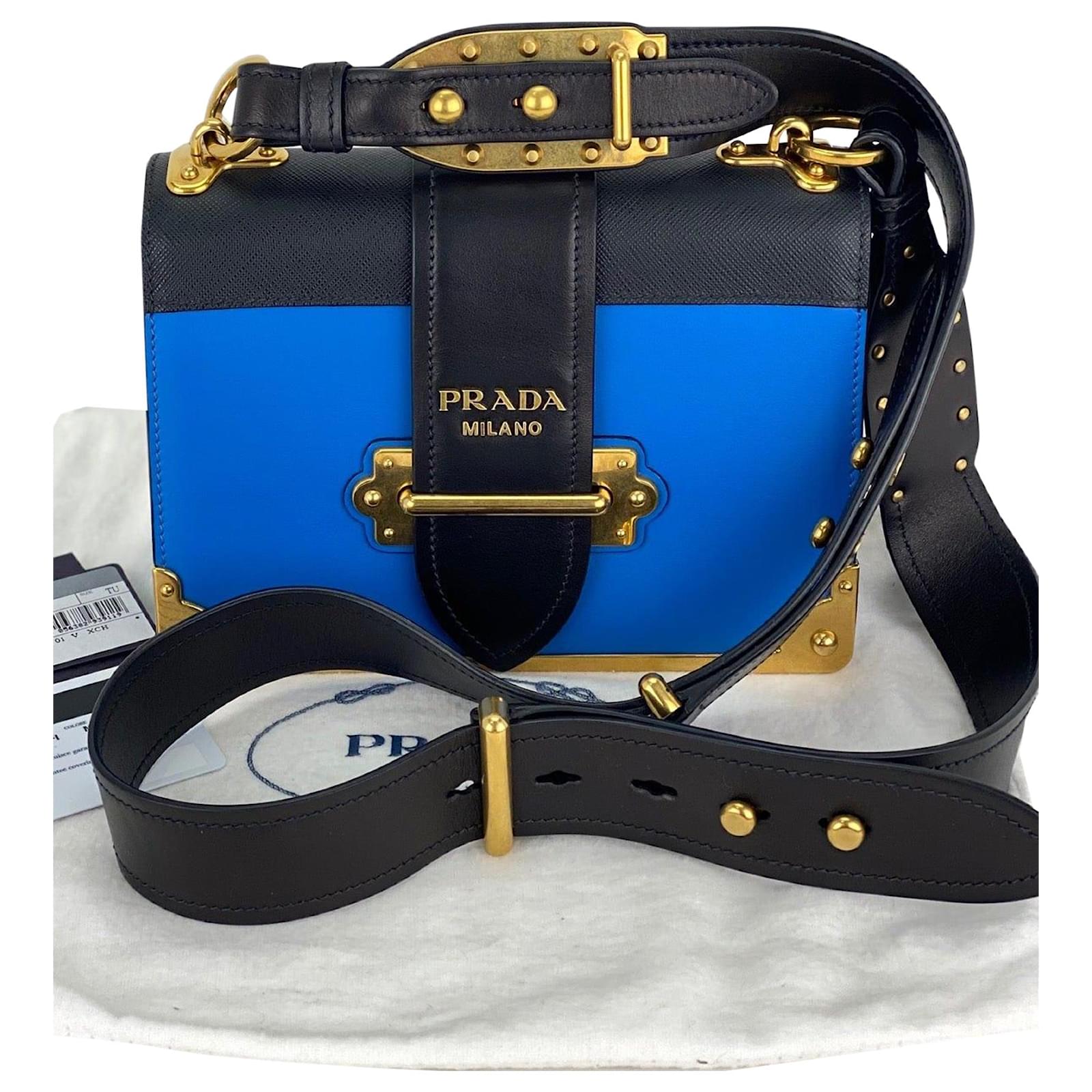 Prada Cahier Shoulder Bag - Black for Women