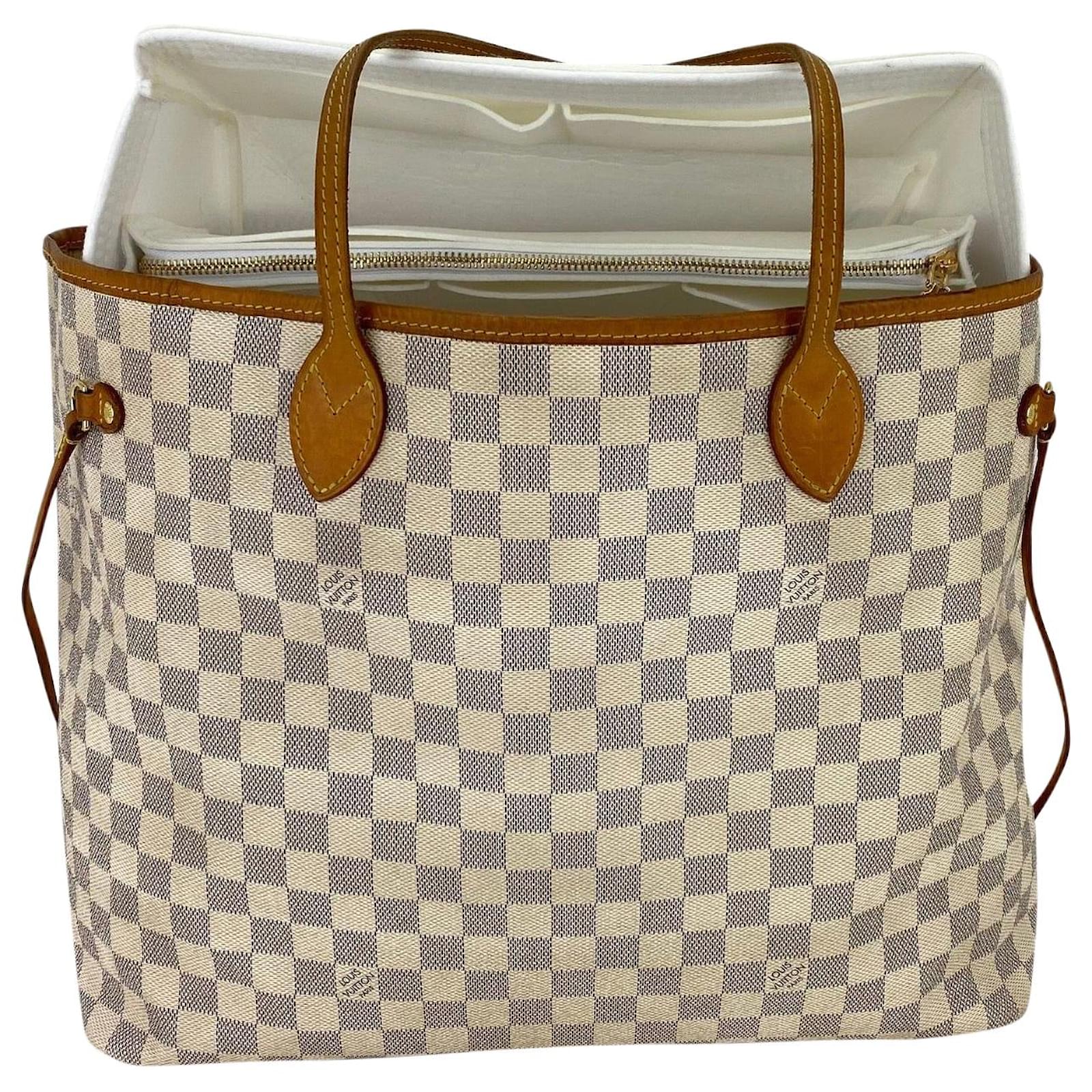 Louis Vuitton Damier Azur Neverfull GM - White Totes, Handbags - LOU760664