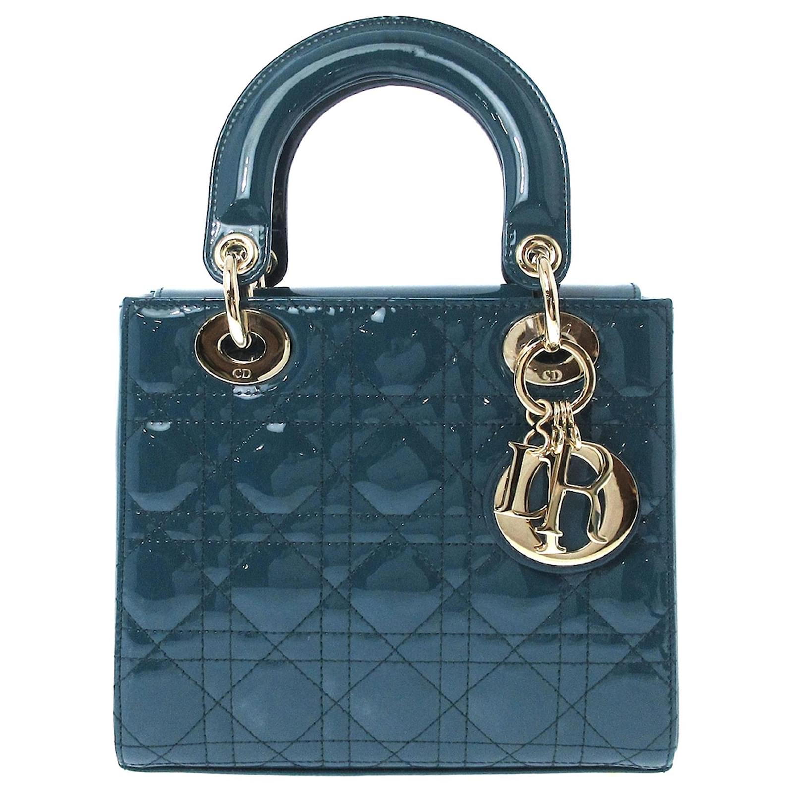 CD Elephant Blue 24 Lady Dior Bag Canvas 336679