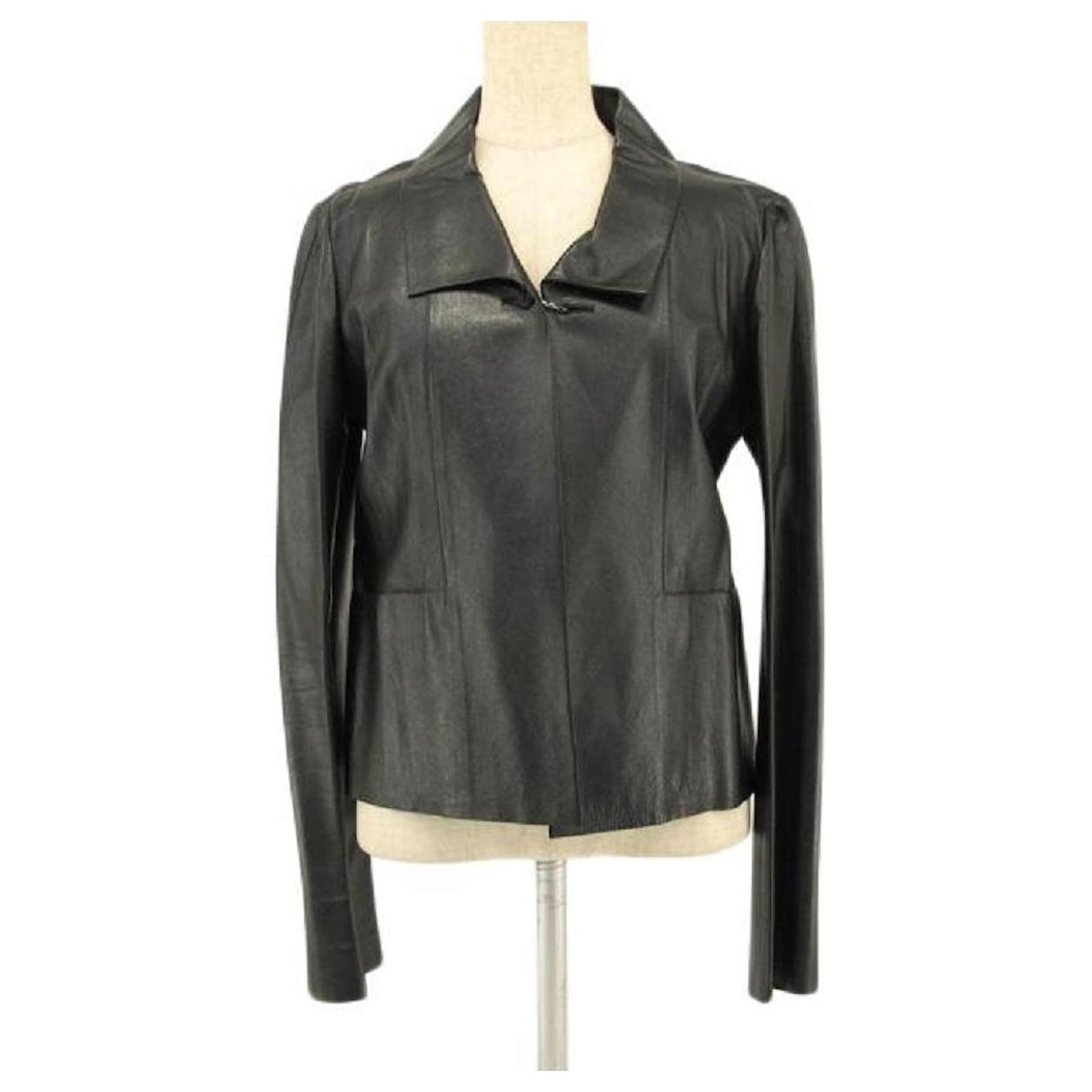 CHANEL leather jacket Black ref.674505 - Joli Closet