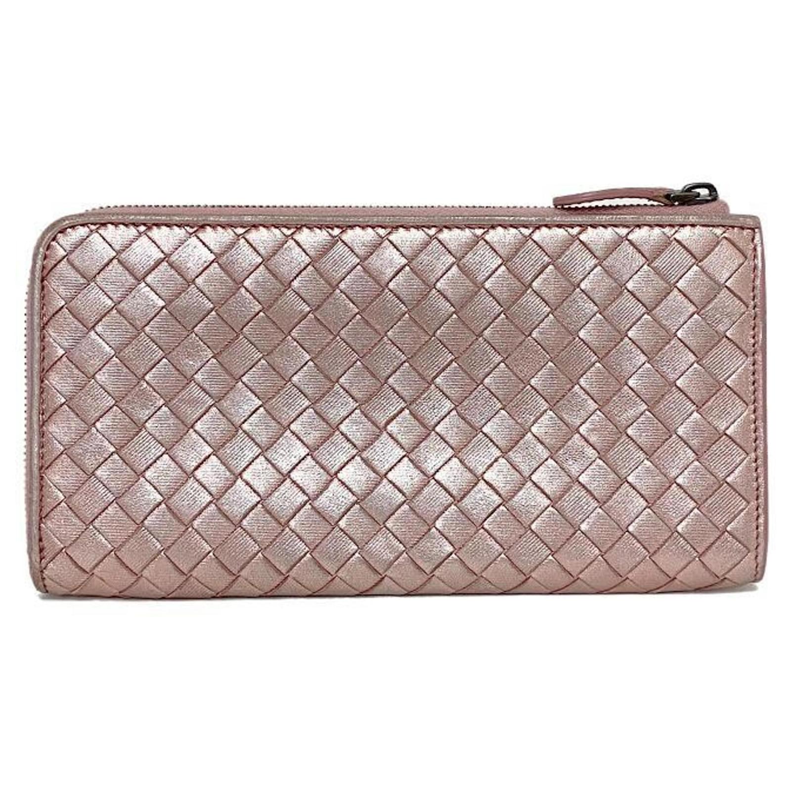 Bottega veneta pink outlet wallet