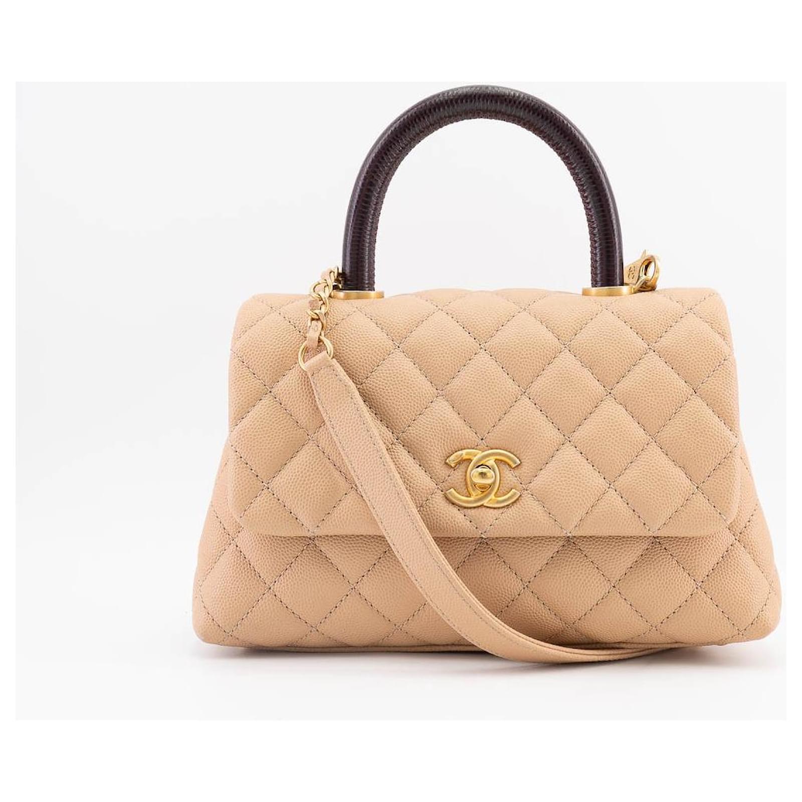 Chanel Coco Handle Bag Caviar Quilted Leather Pink ref.675252 - Joli Closet