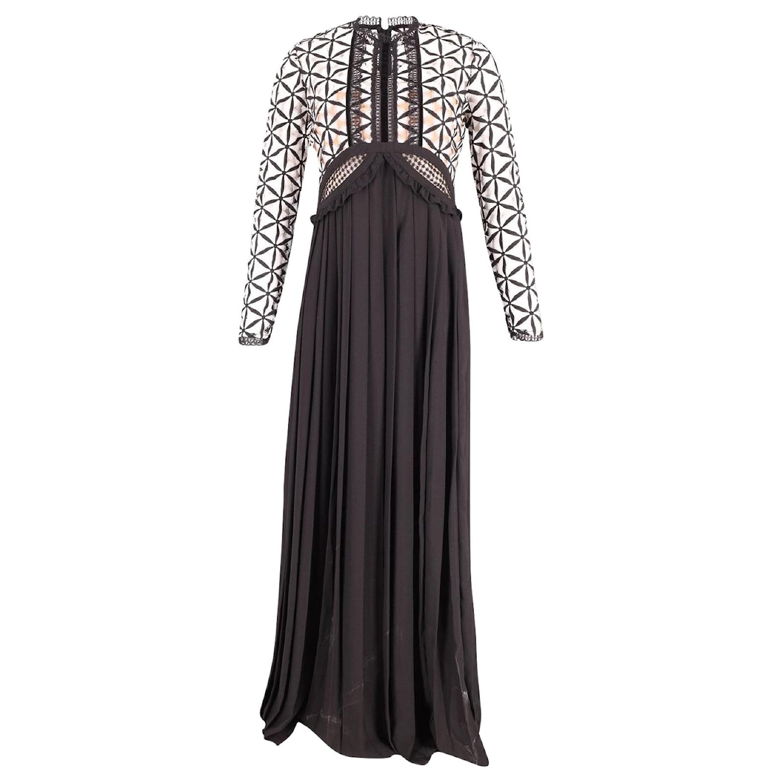 Robe Plissée Self-Portrait – épaule Froide – Taille US4, Neuve Sans étiquettes