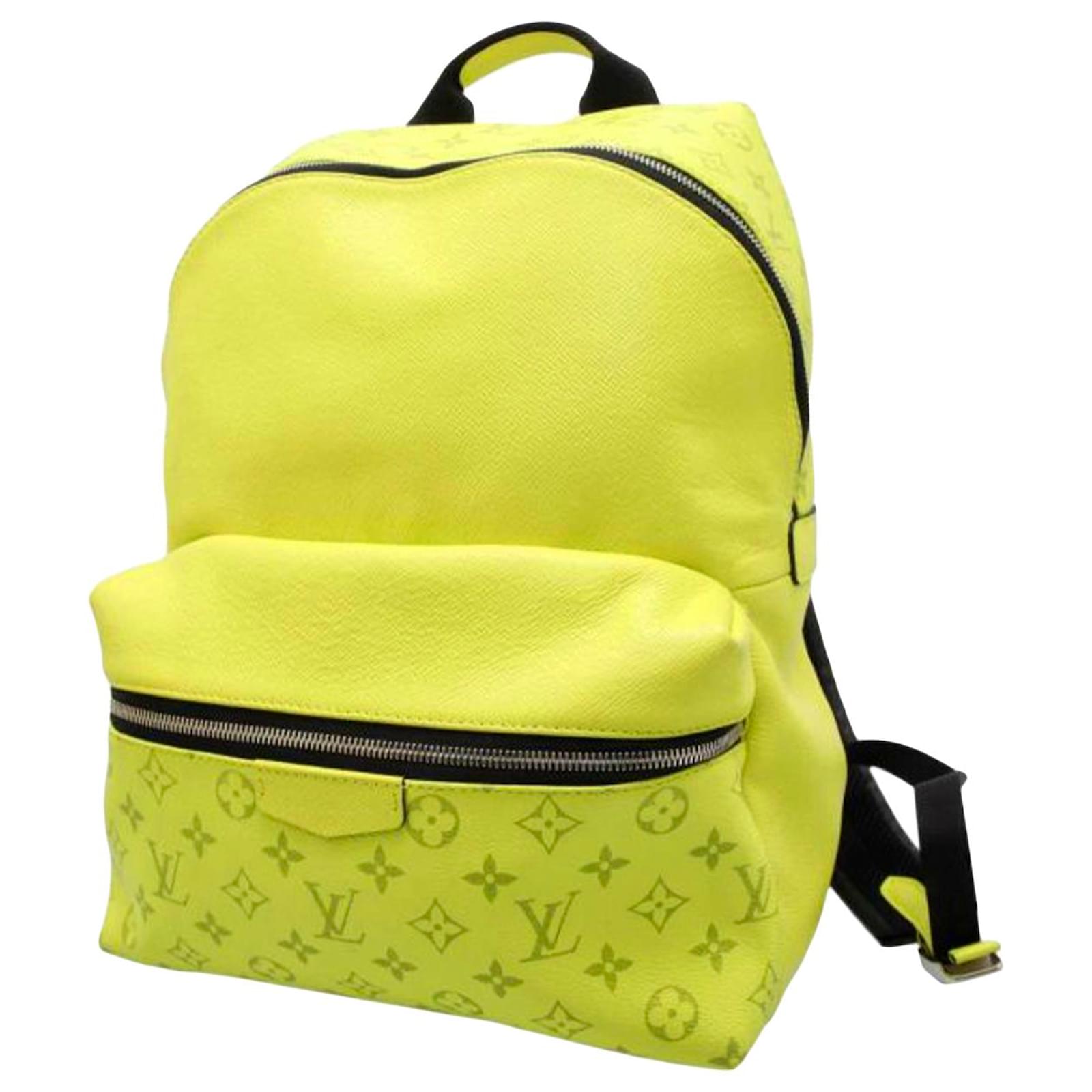 Louis Vuitton Yellow Taigarama Monogram Discovery Backpack