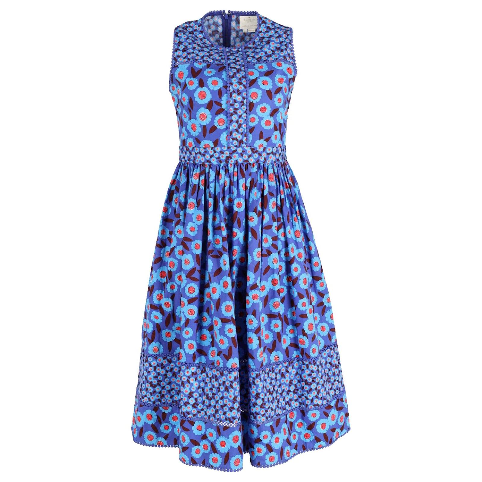 Kate spade blue floral dress best sale