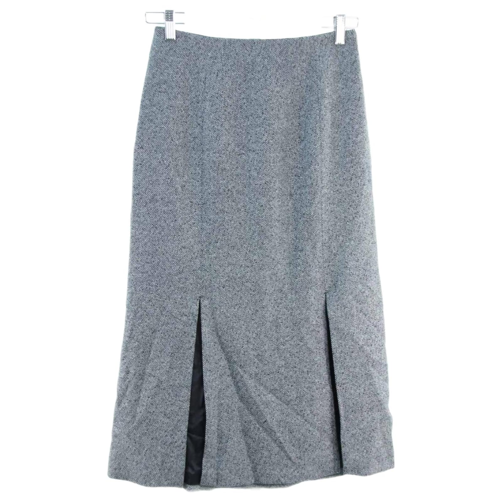 Jupe Tara Jarmon 36 Grey Wool ref.677708 - Joli Closet