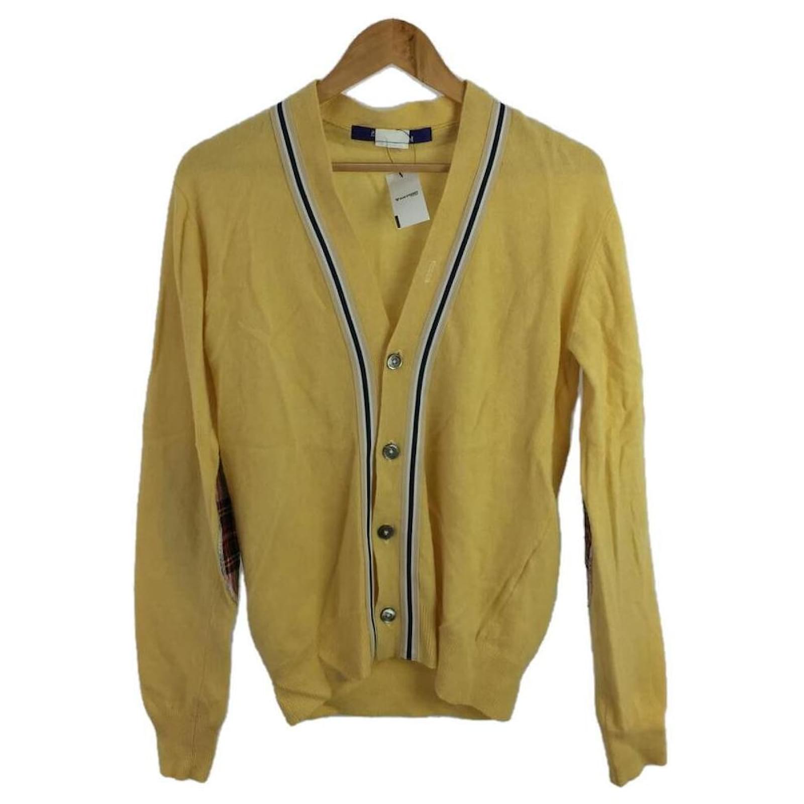 Cardigan Junya Watanabe Laine Jaune ref.678178 Joli Closet