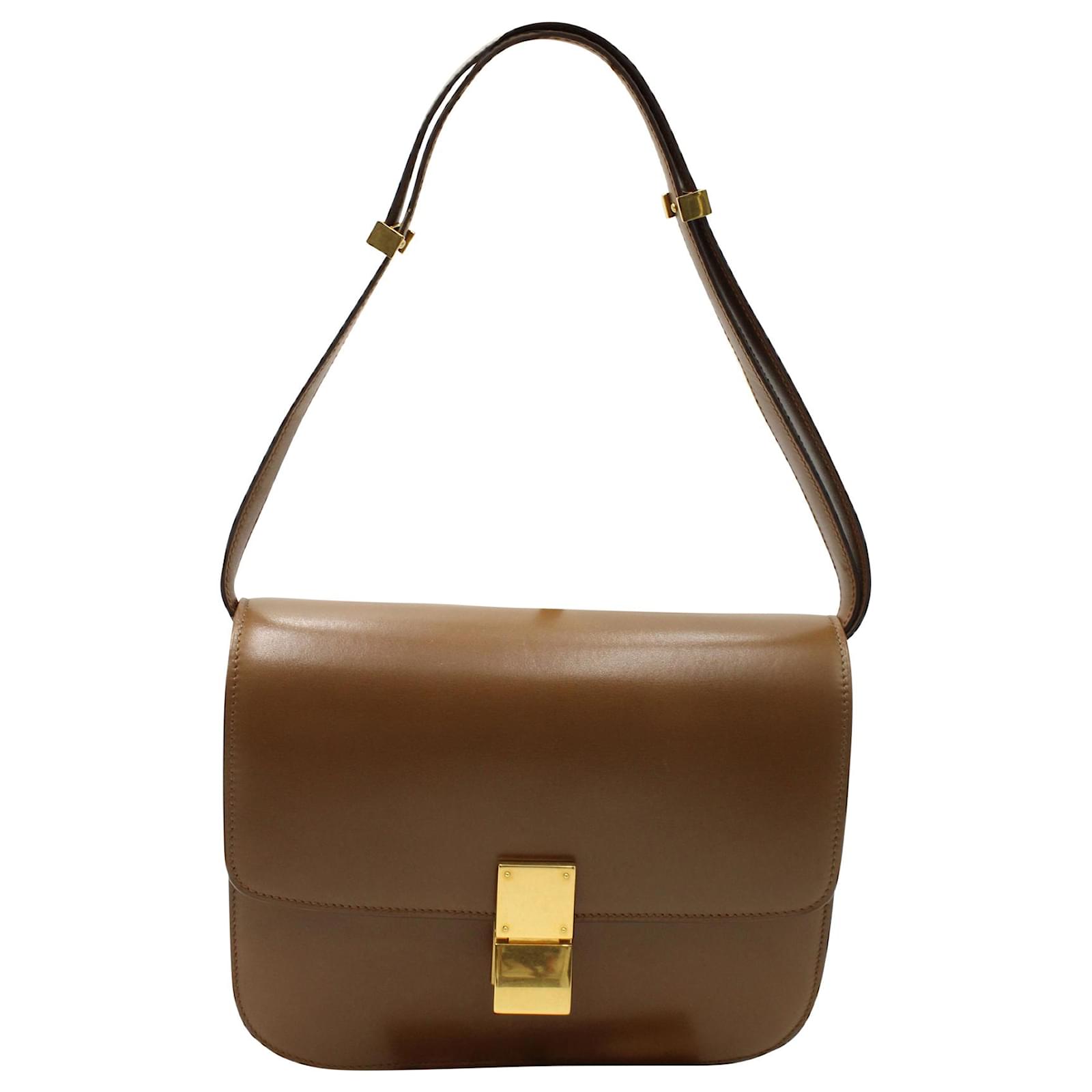 Celine Camel Medium Classic Box Bag