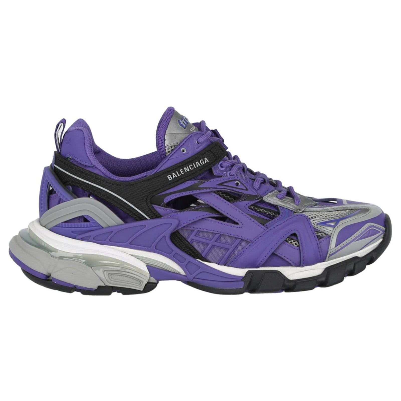 Balenciaga Women039s Mesh Track Sneakers in Lilac Purple  eBay