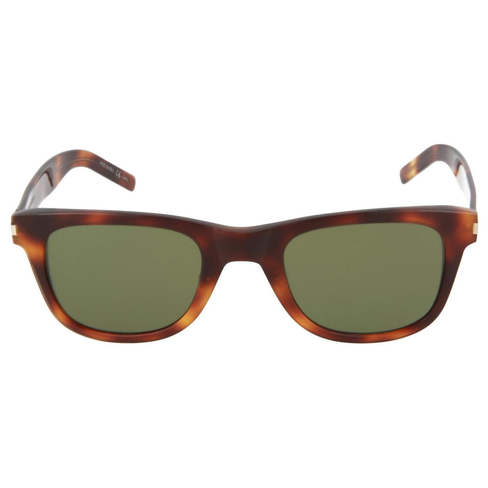 Saint Laurent Lunettes de soleil carrees en acetate Acetate Fibre de cellulose ref.679438 Joli