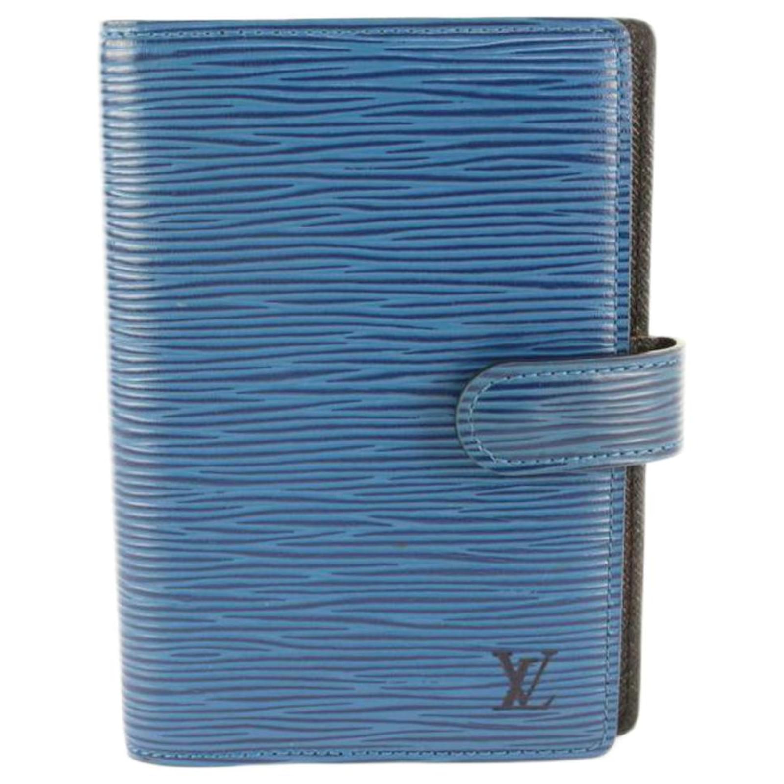 Louis Vuitton Blue Epi Leather Compact Wallet Louis Vuitton