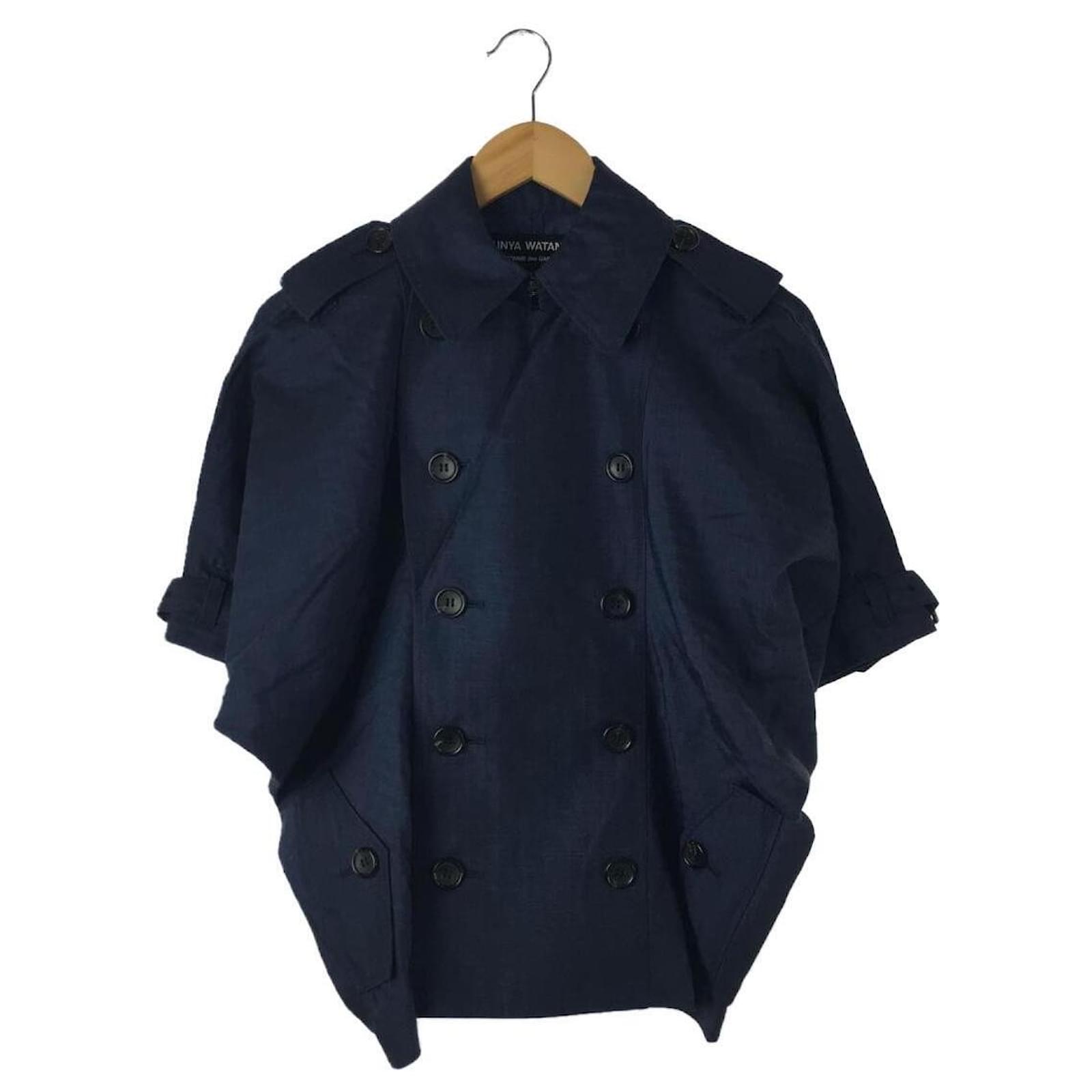 Junya Watanabe Trench Coat Navy blue Wool ref.679833 - Joli Closet