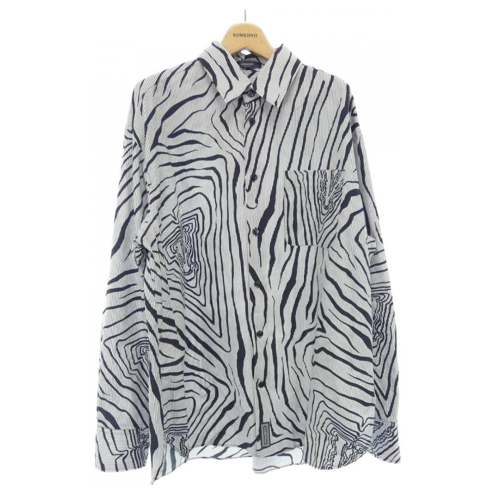 *VERSACE shirt Black White Cotton ref.680280 - Joli Closet