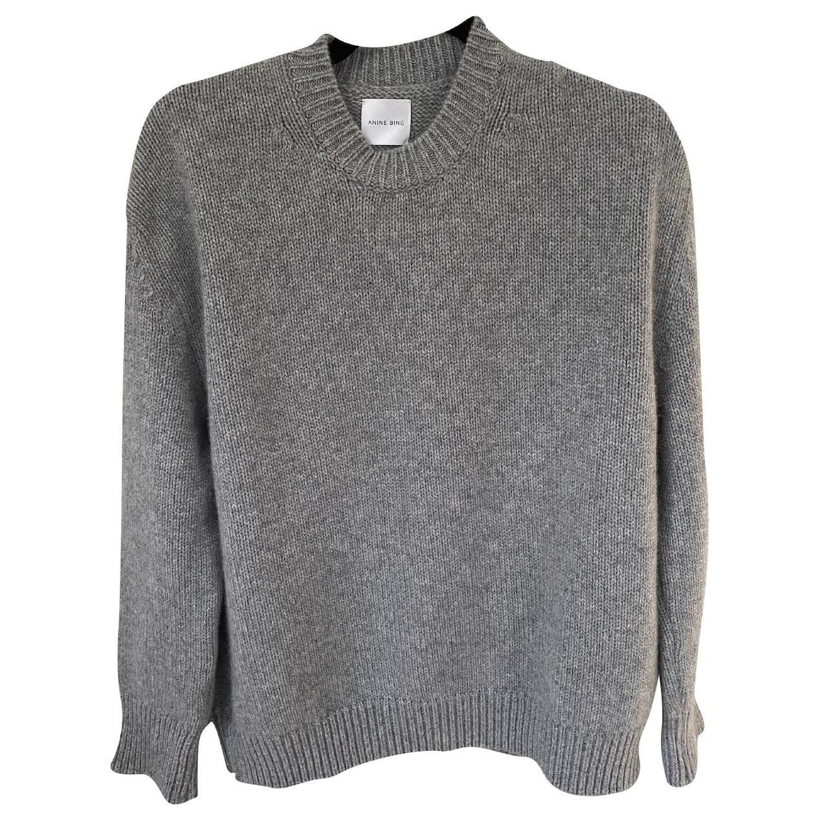 ANINE BING Rosie Cashmere Sweater - Grey