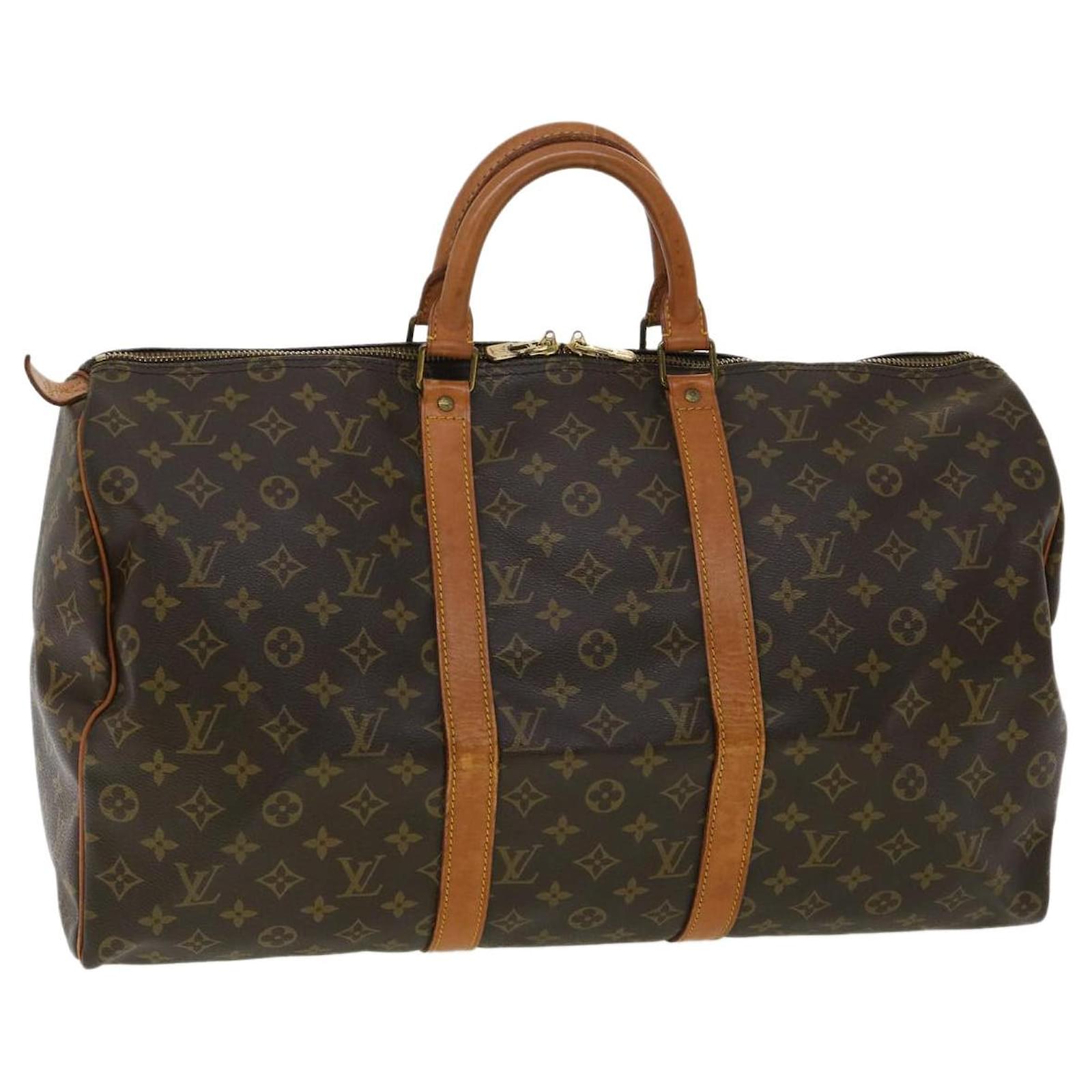 Louis Vuitton Monogram Keepall 50 Boston Bag M41426 LV Auth hs1489 ...