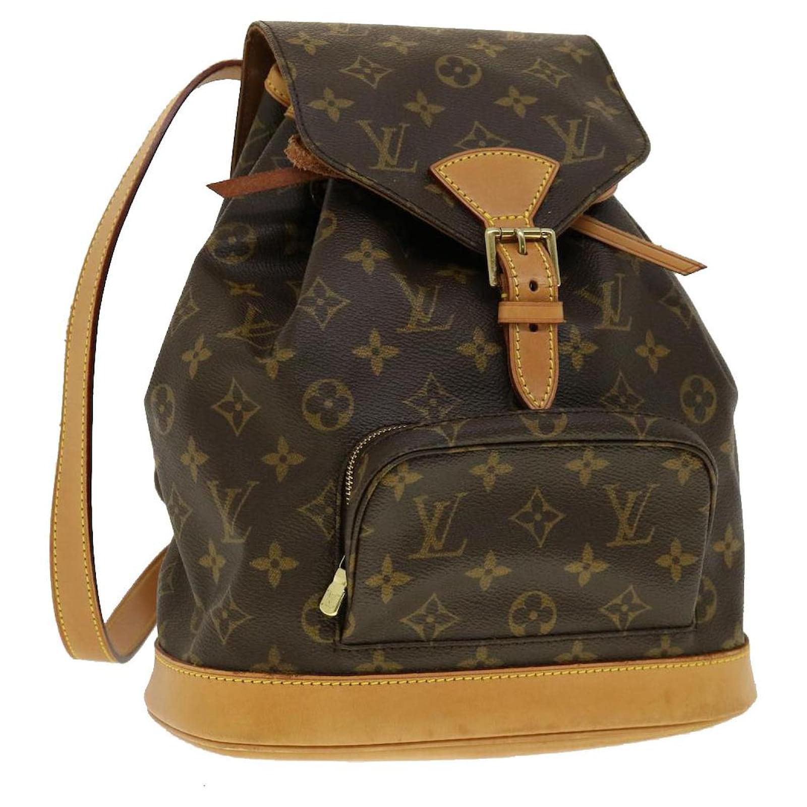 LOUIS VUITTON Monogram Montsouris MM Backpack M51136 LV Auth