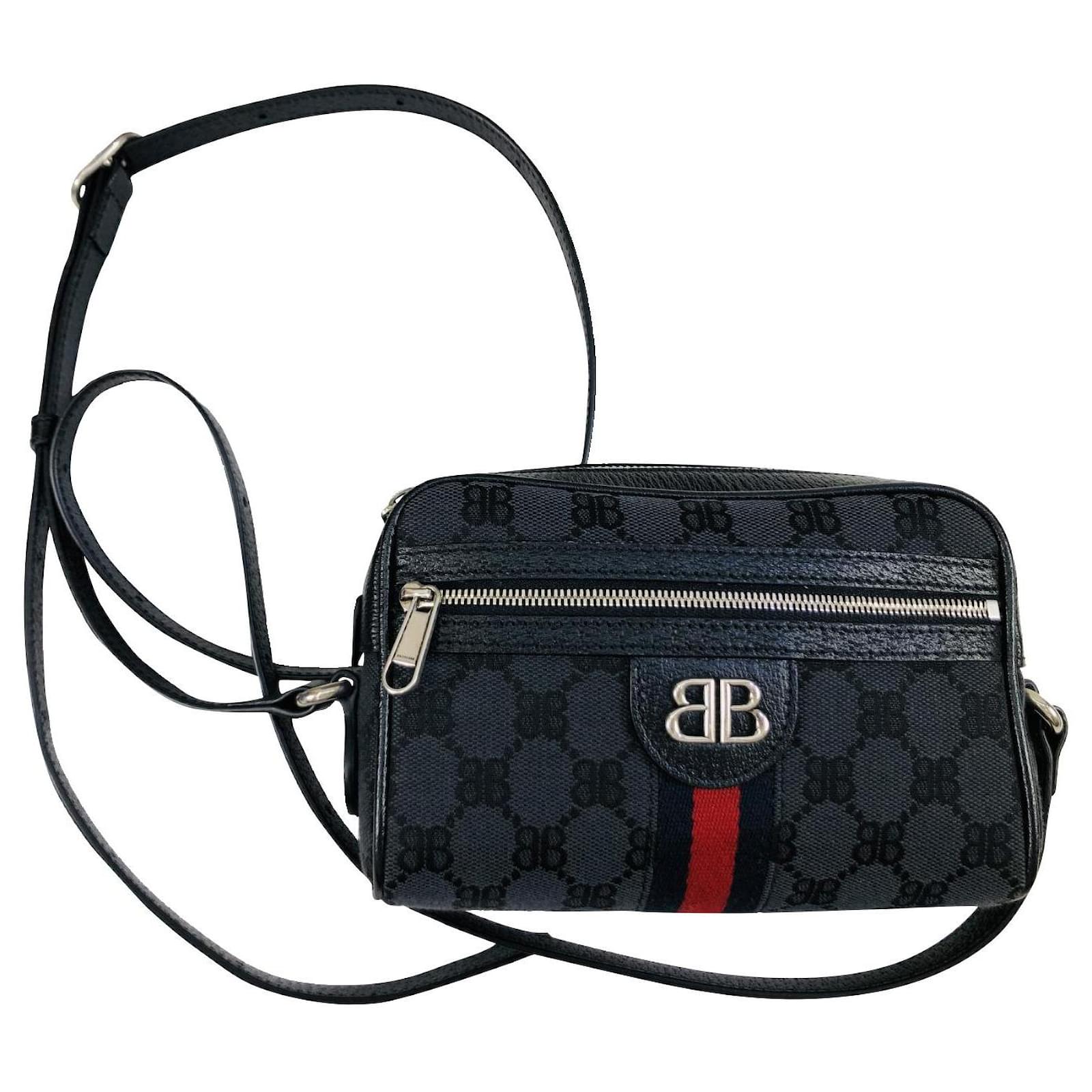 Authentic Balenciaga X Gucci The Hacker Project Monogram Jacquard Camera Bag