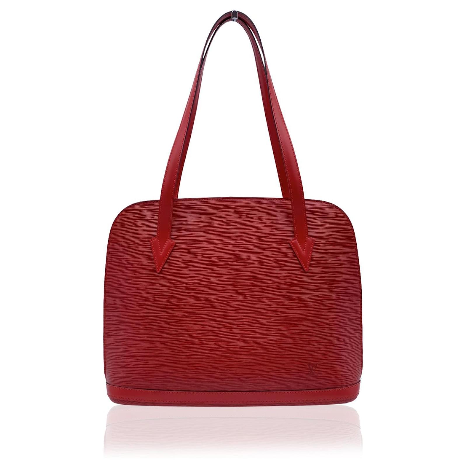Louis Vuitton Red Epi Leather Vintage Lussac Tote Bag For Sale at 1stDibs   louis vuitton lussac tote, lussac louis vuitton, louis vuitton epi lussac  tote