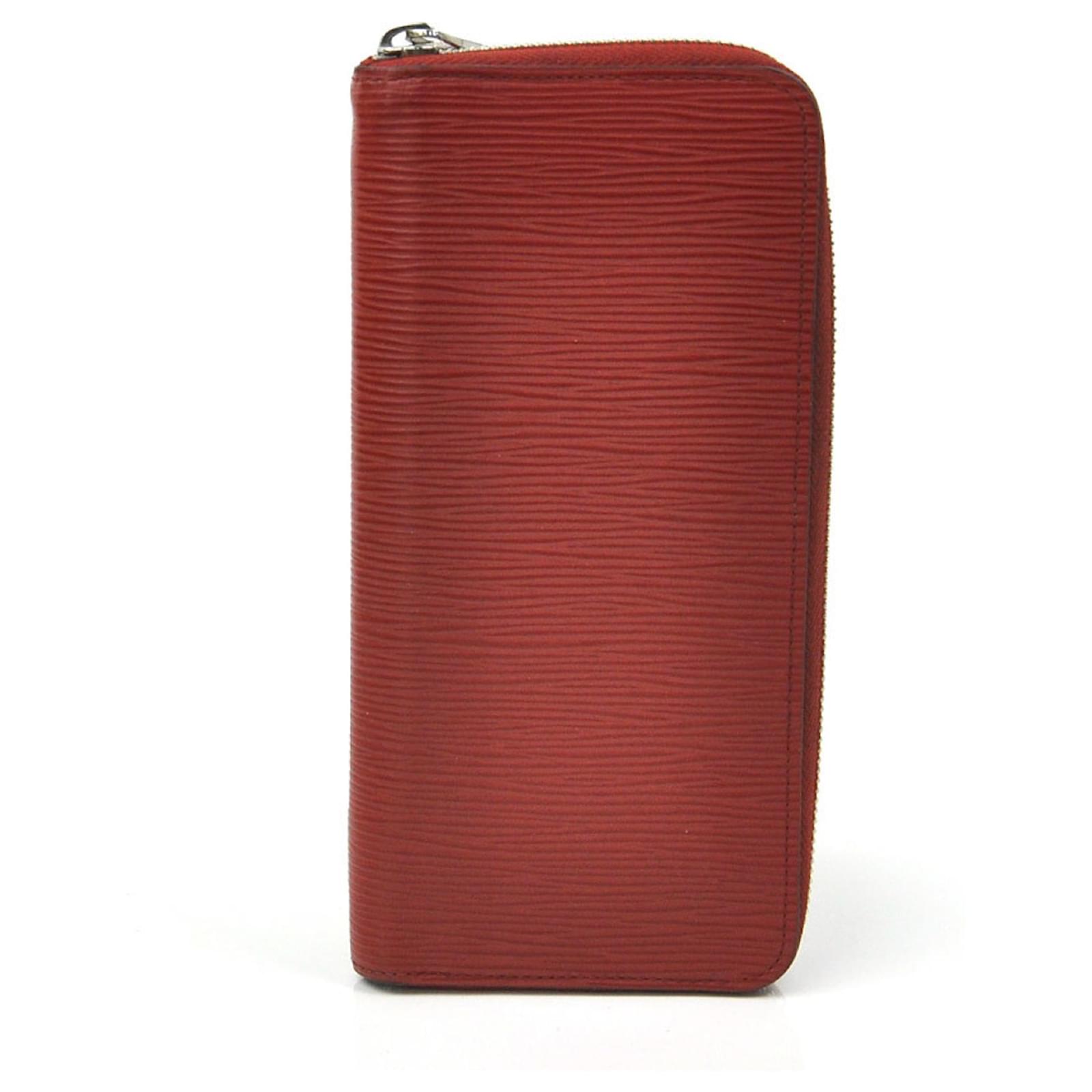 Louis Vuitton Zippy Wallet Vertical Red Leather ref.680943 - Joli