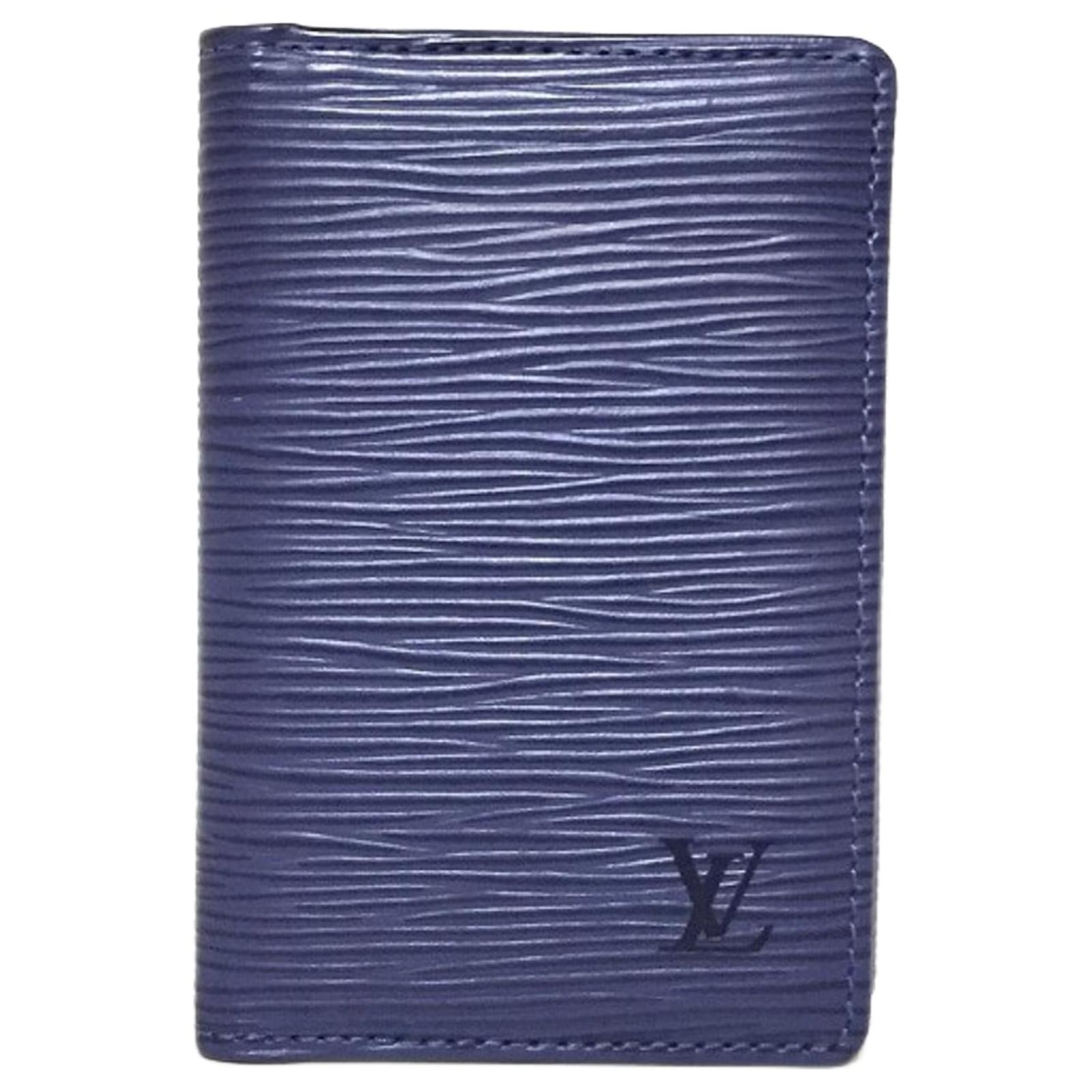 Louis Vuitton card wallet new Blue Leather ref.128362 - Joli Closet