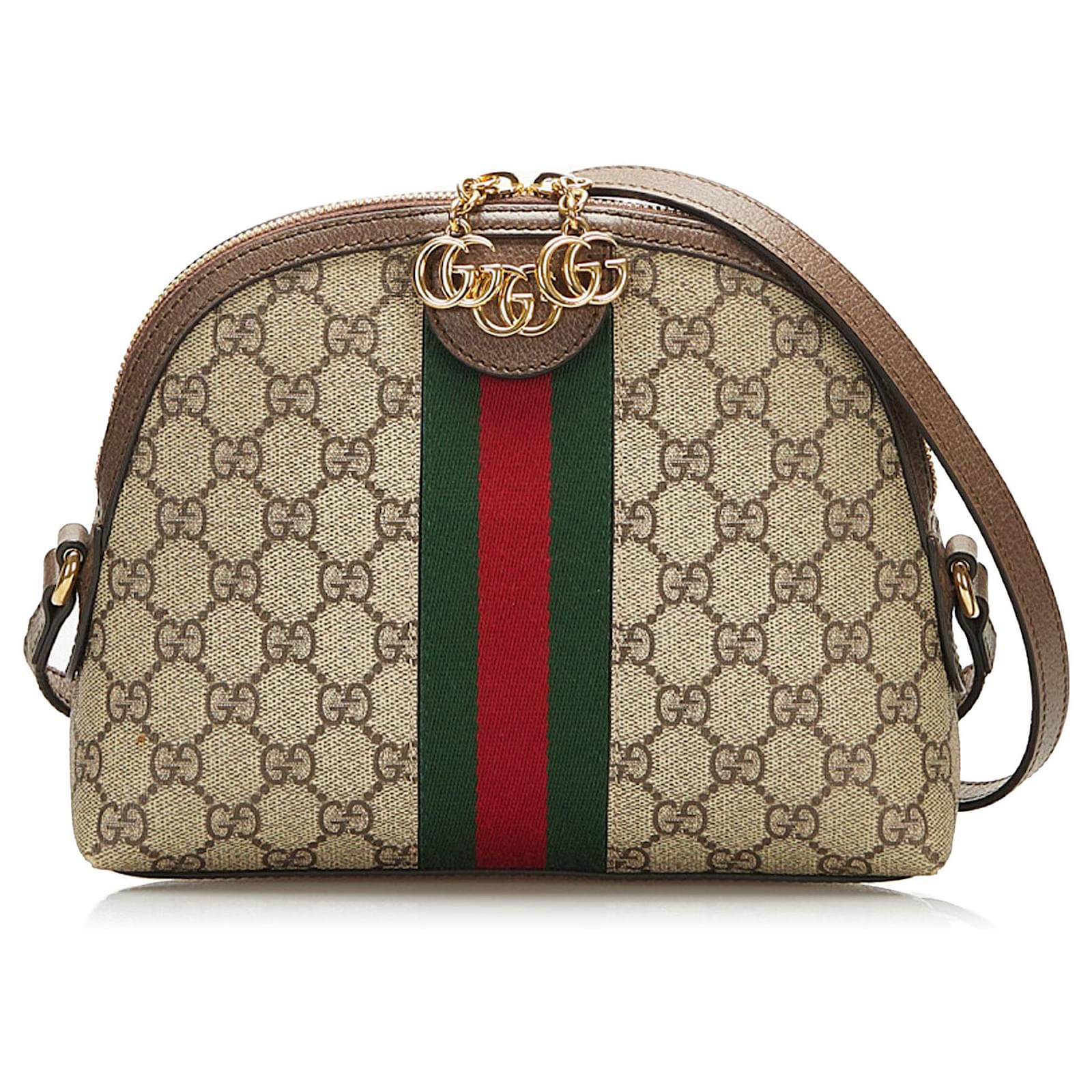 Gucci Beige Small Ophidia GG Shoulder Bag