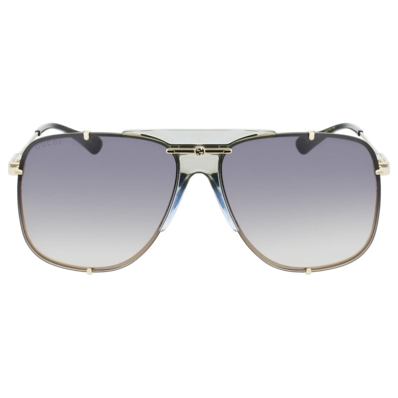 Gucci Aviator-Style Metal Sunglasses Golden Metallic ref.682210 - Joli ...