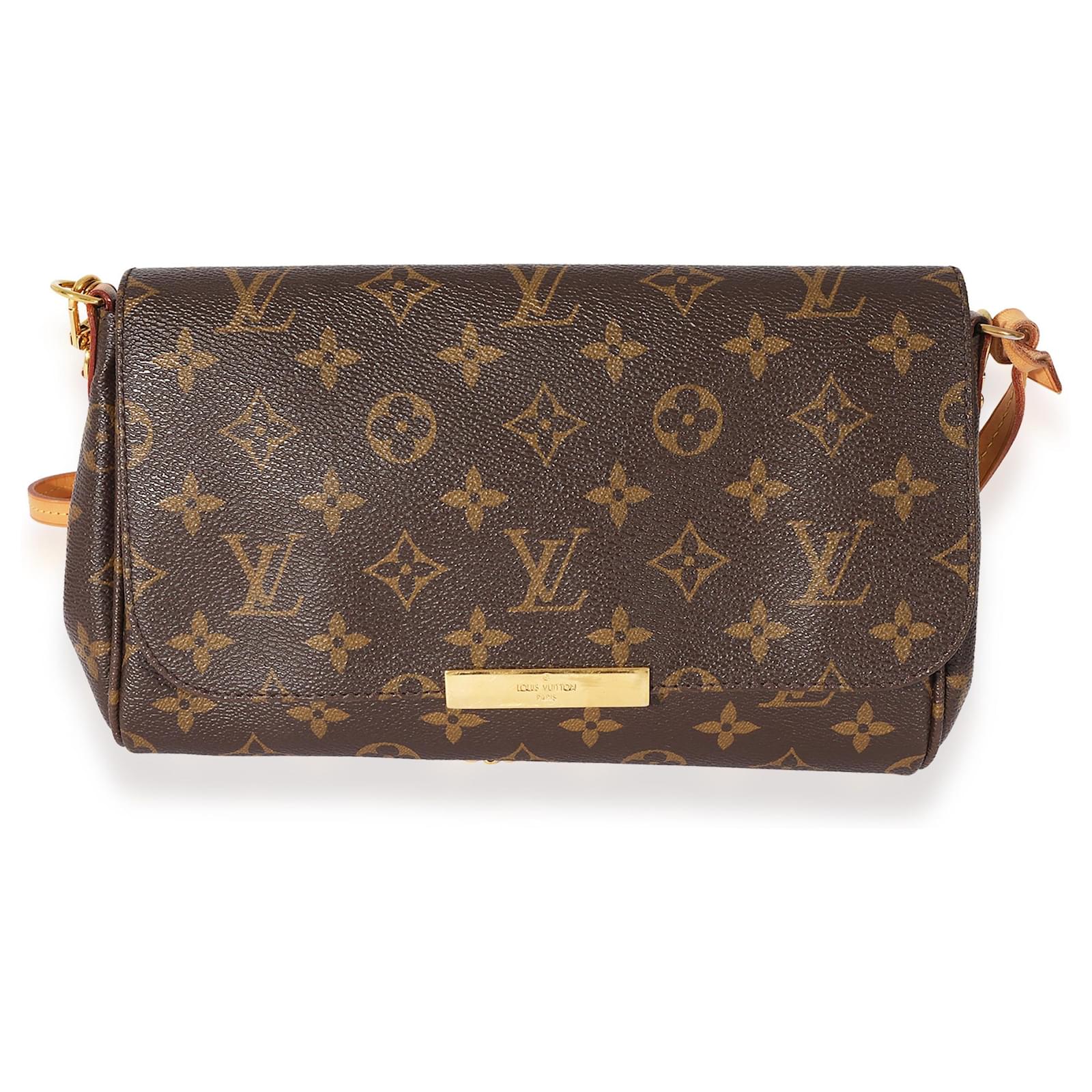 Louis Vuitton Monogram Canvas Favorite Mm Brown Leather ref.683128 - Joli  Closet