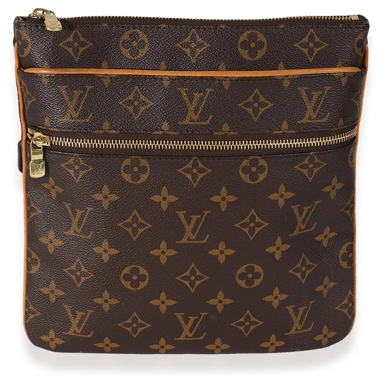 LOUIS VUITTON Damen Pochette Valmy aus Leder in Braun