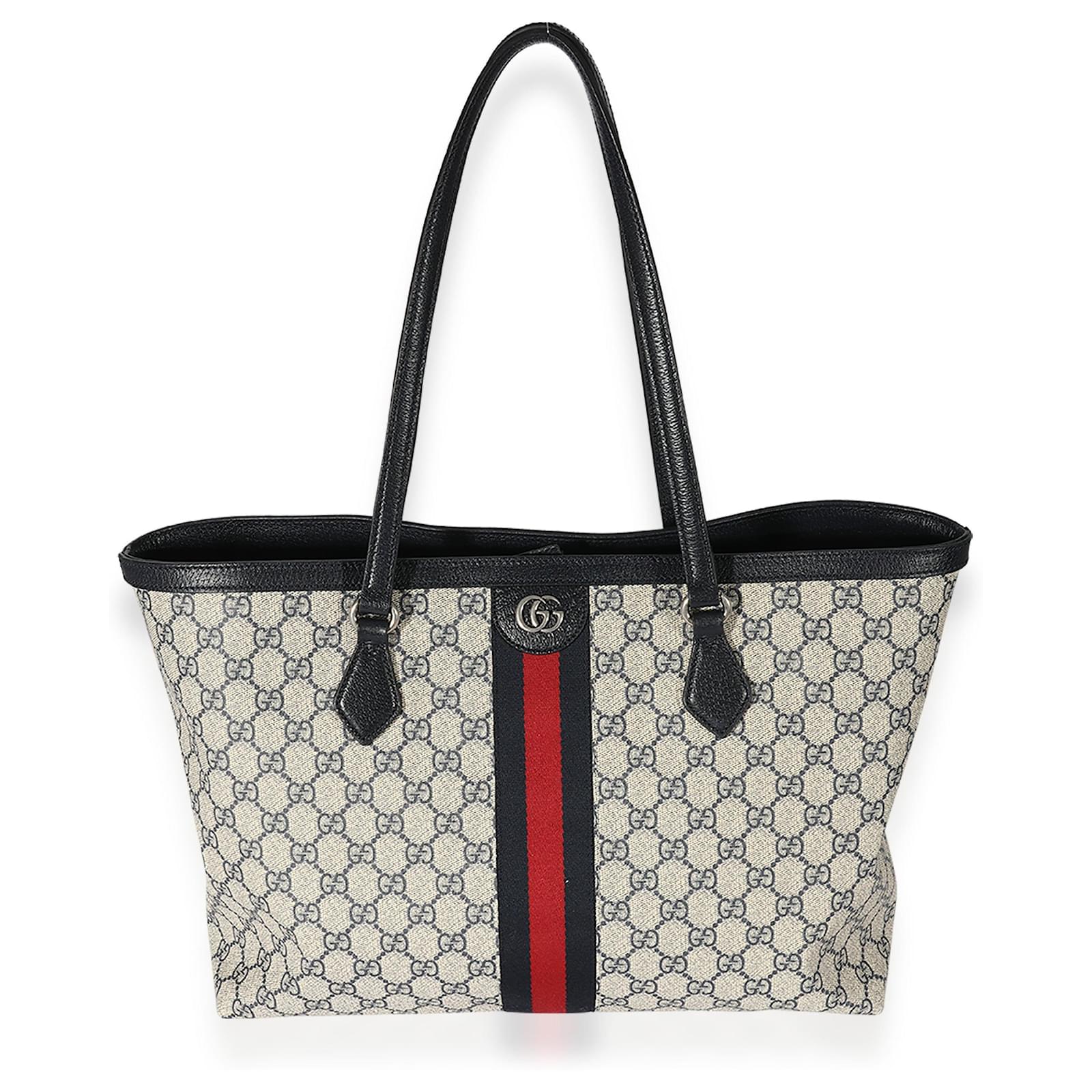 Gucci Gg Mittlere Ophidia-Tasche Weiß Leder Joli Closet