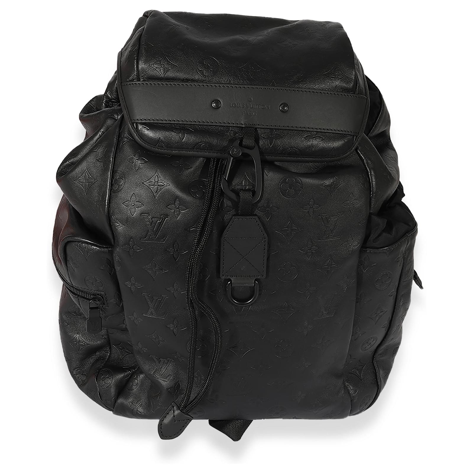 LOUIS VUITTON Calfskin Monogram Shadow Discovery Backpack