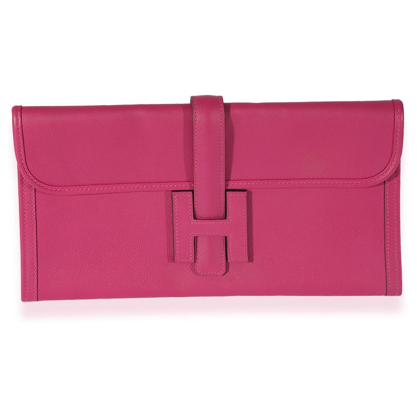 Hermès Hermes Rose Pourpre Evercolor Jige Elan 29 Pink Leather ref ...