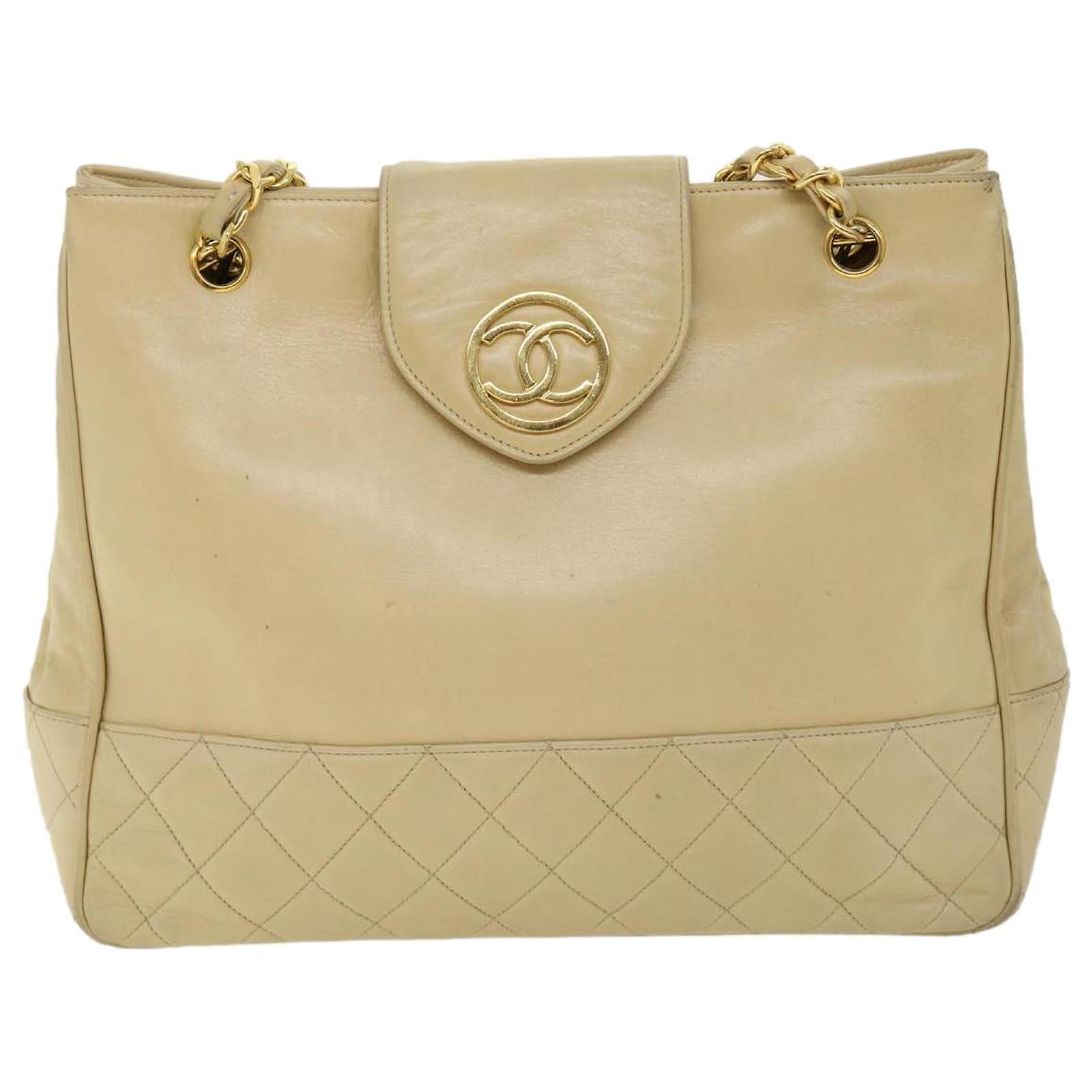 Chanel Beige Leather ref.684322 Joli Closet