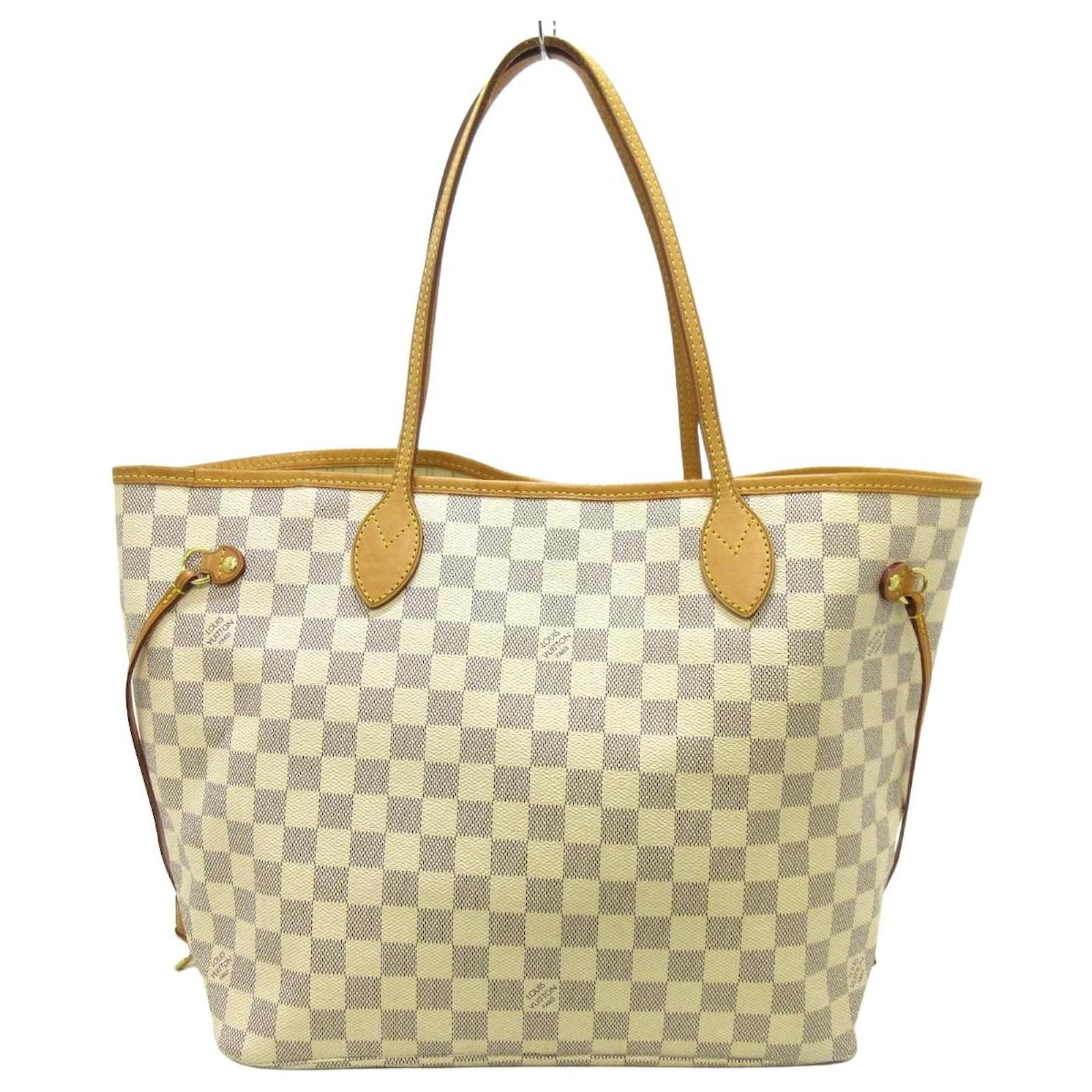 Neverfull cloth tote Louis Vuitton Turquoise in Cloth - 24638129