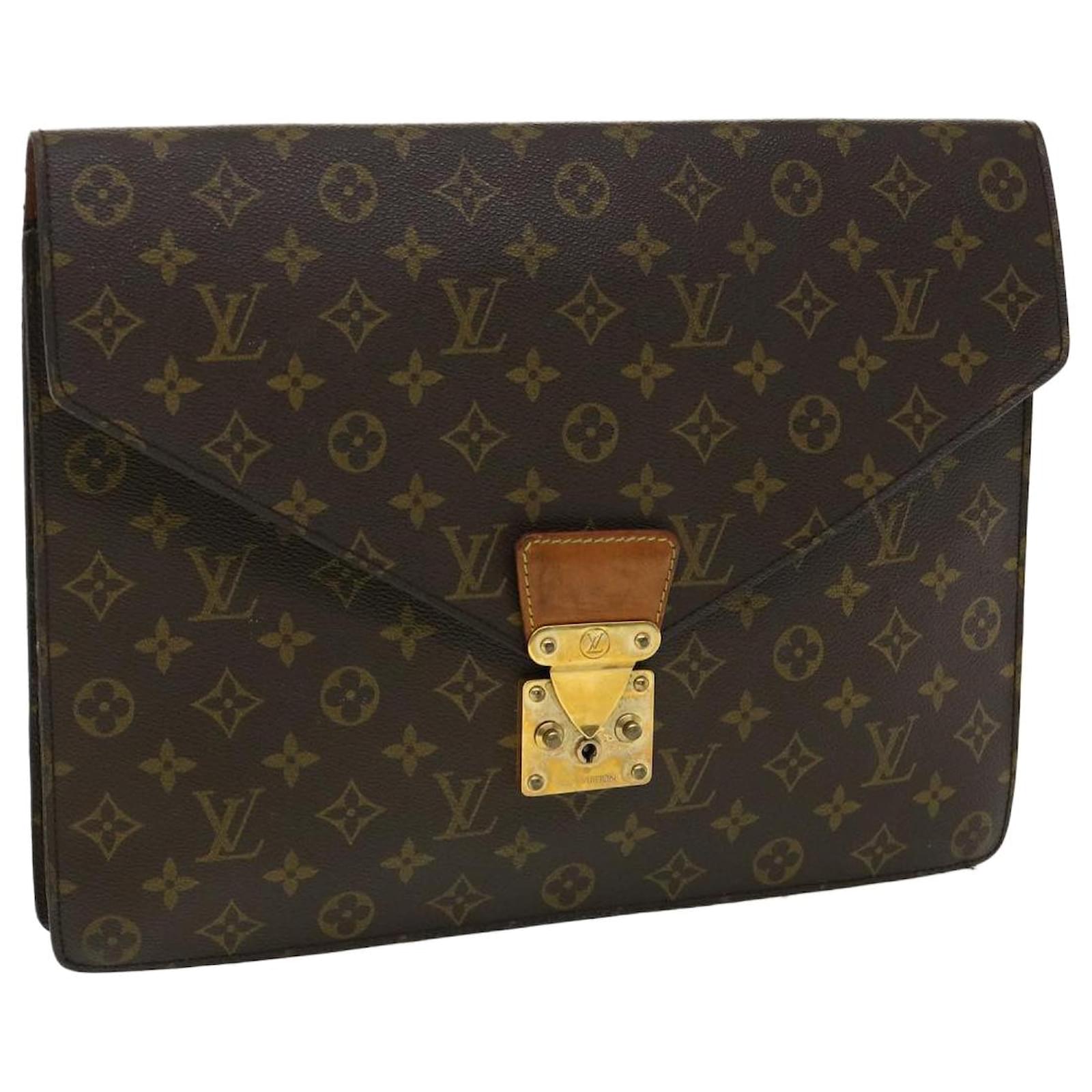 LOUIS VUITTON Monogram Porte Documents Senatur Briefcase M53335 LV