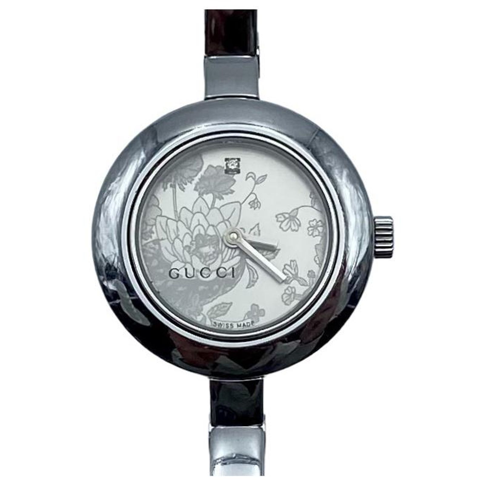 Gucci 105 Series Swiss Floral Dial Watch NWT Gucci Wonen main image 3