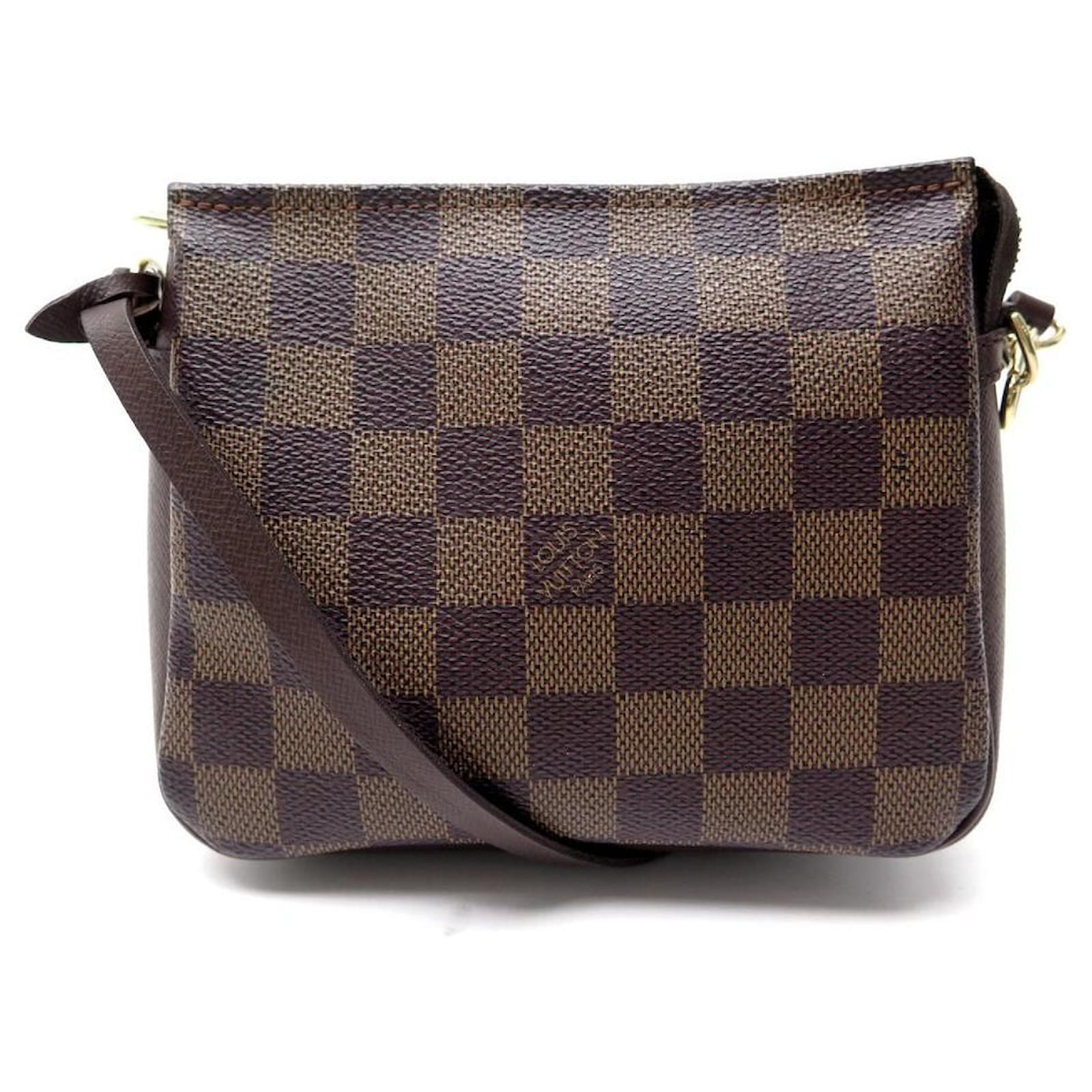 LOUIS VUITTON Damier Ebene Cosmetic Pouch Brown