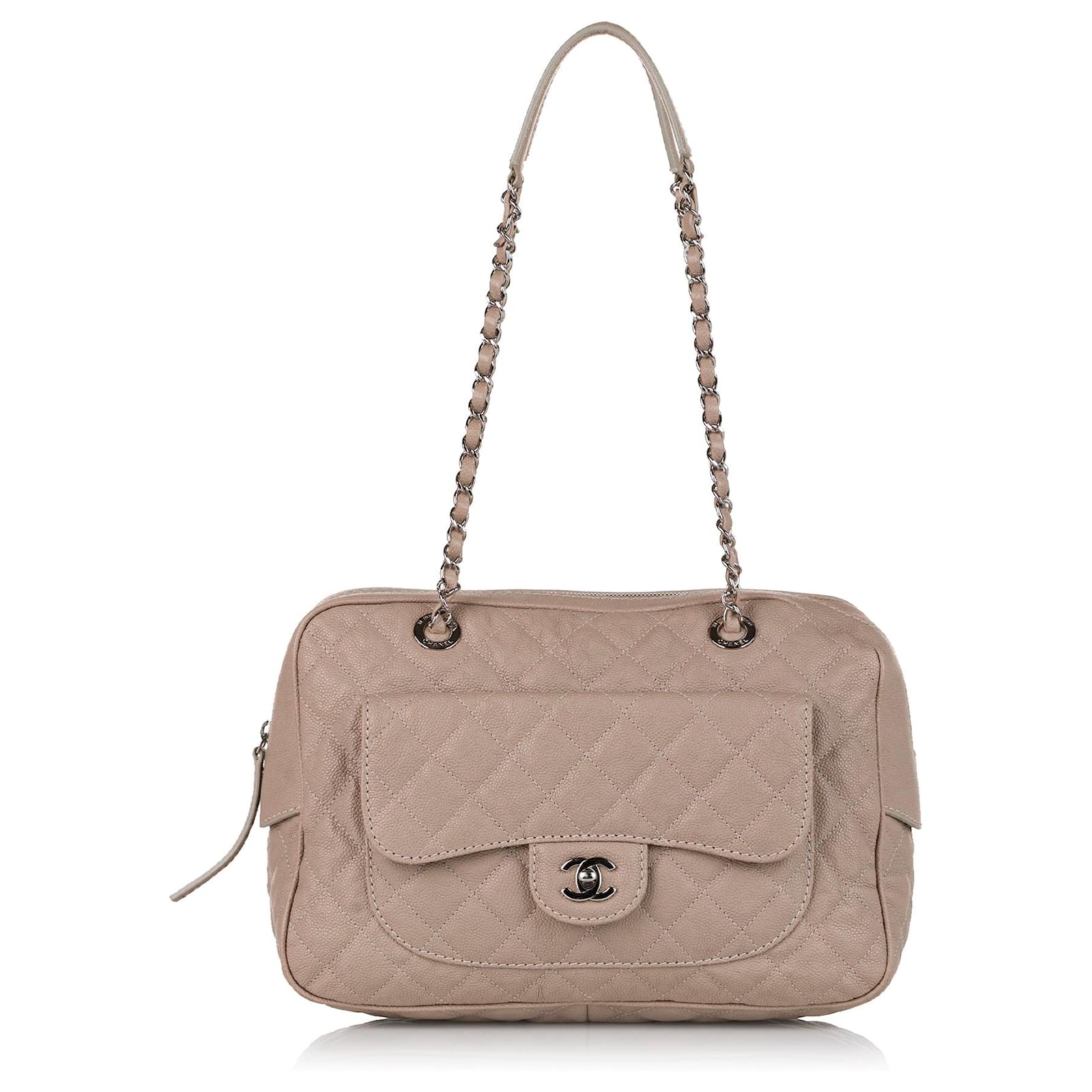 Chanel Brown Paradoxal Camera Bag Beige Leather ref.685424 Joli Closet