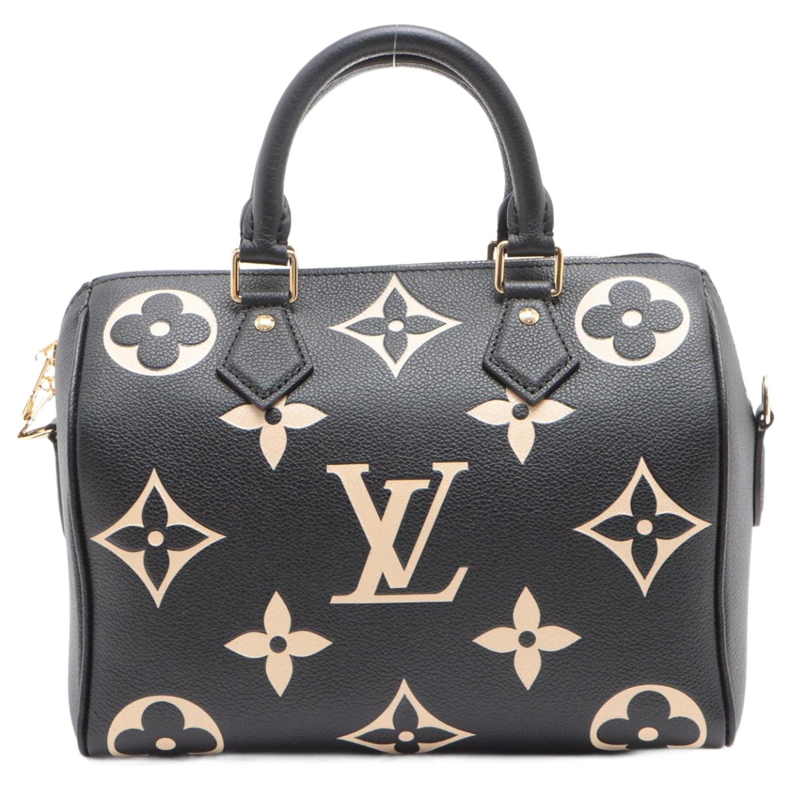Louis Vuitton - Speedy Bandoulière 25 Bag - Bicolore Black Beige - Monogram Leather - Women - Luxury