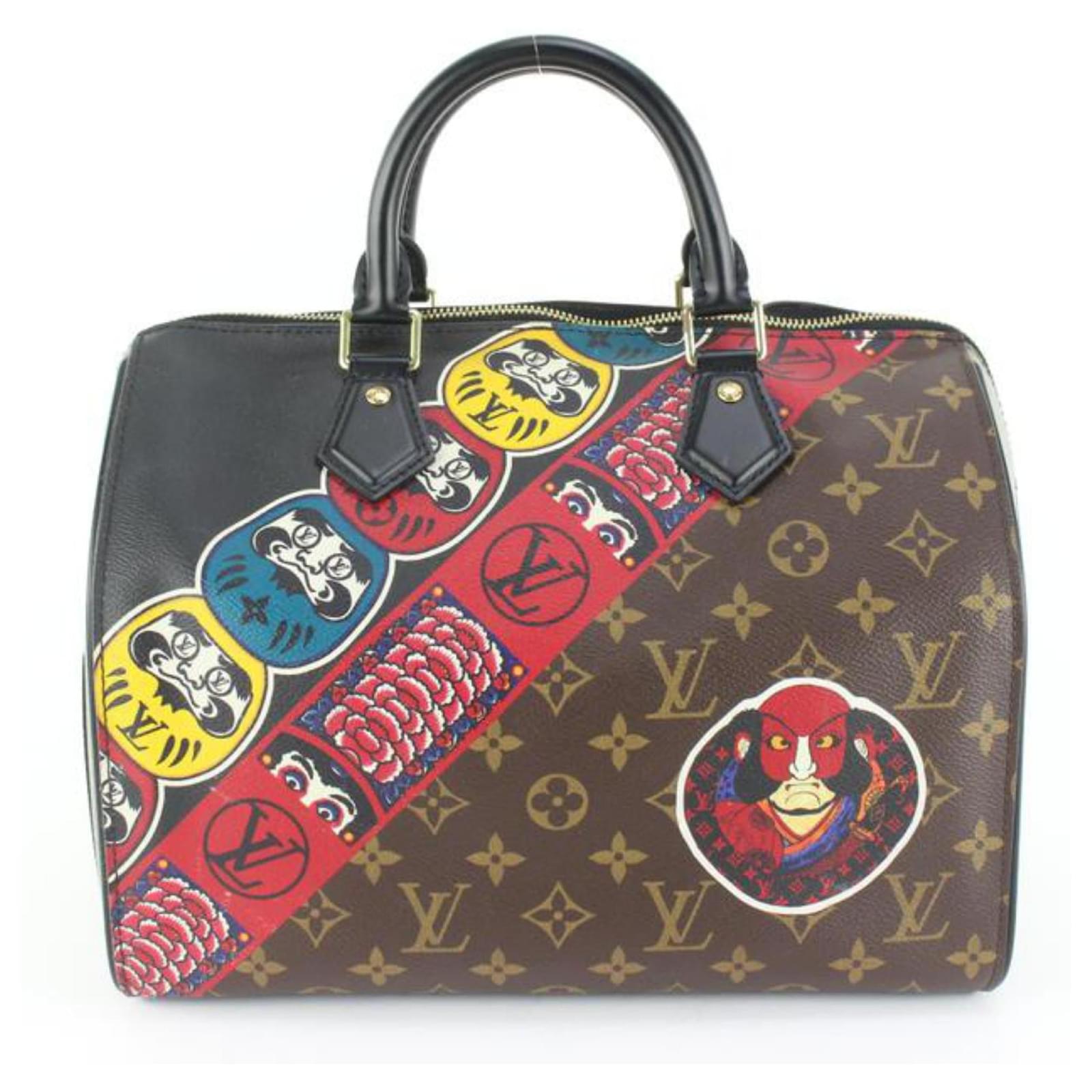 Louis Vuitton Monogramme en édition limitée Kabuki Speedy 30 Sac Cuir