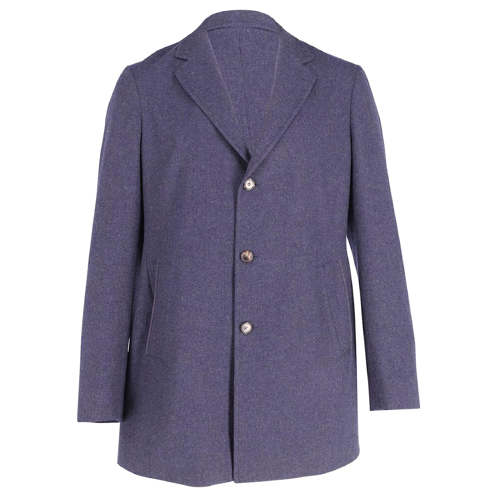 Veste Homme Principe By Mariotto - Mélange Cachemire Bleu - Taille L - Vintage